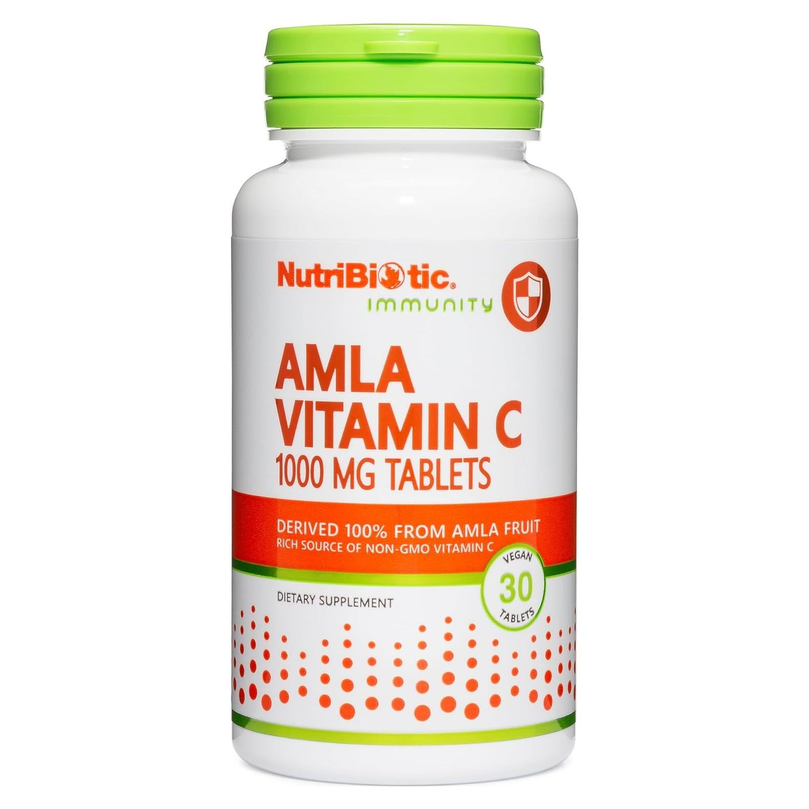 Tabletas de Vitamina C Amla NutriBiotic 30 Unidades Veganas