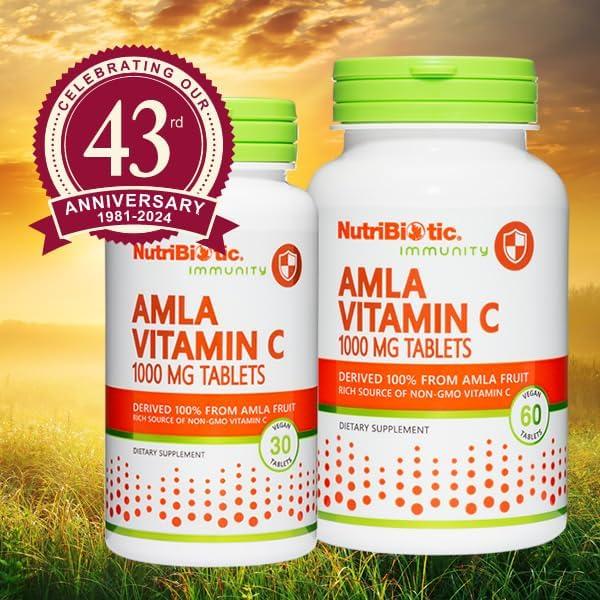 Tabletas de Vitamina C Amla NutriBiotic 30 Unidades Veganas