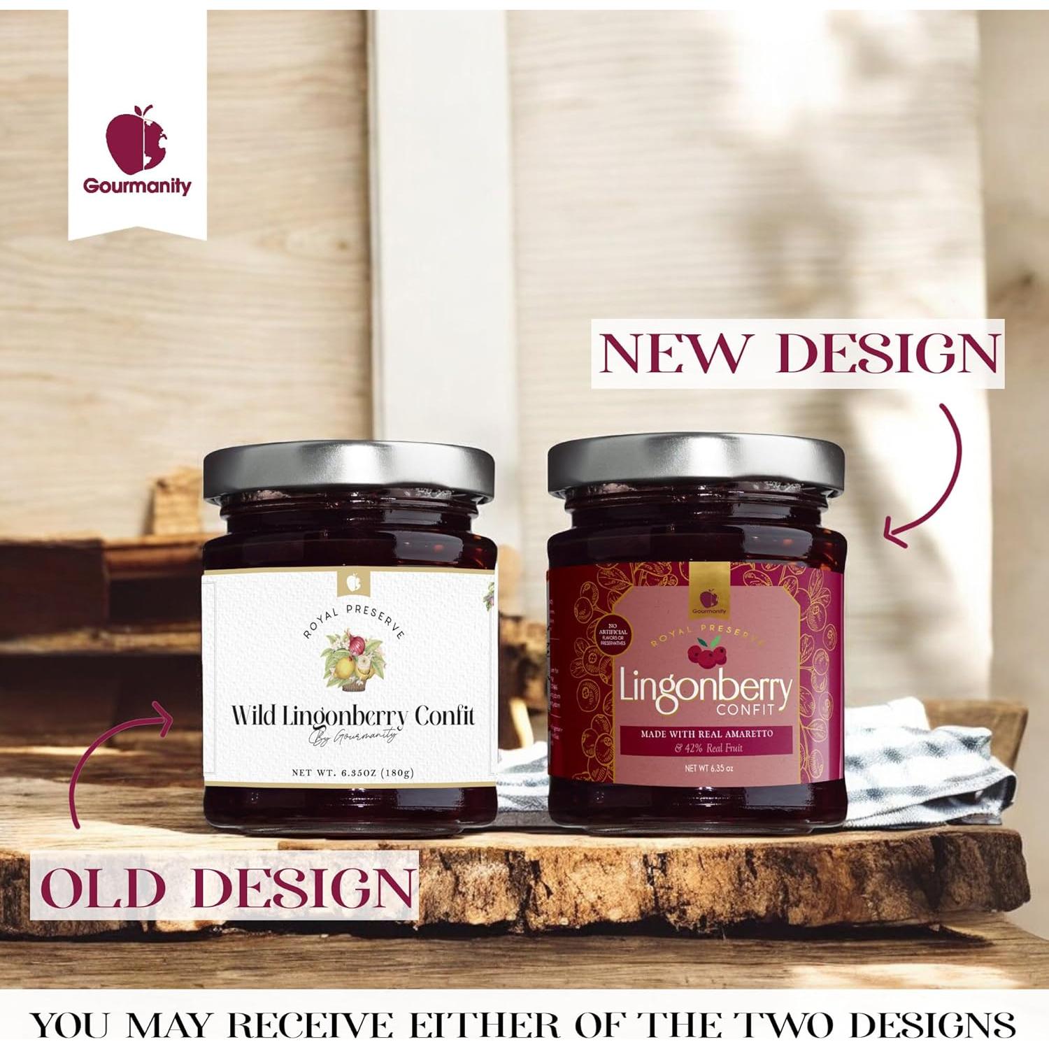 Mermelada de Lingonberry Gourmanity 180g - Sabor Agridulce Natural