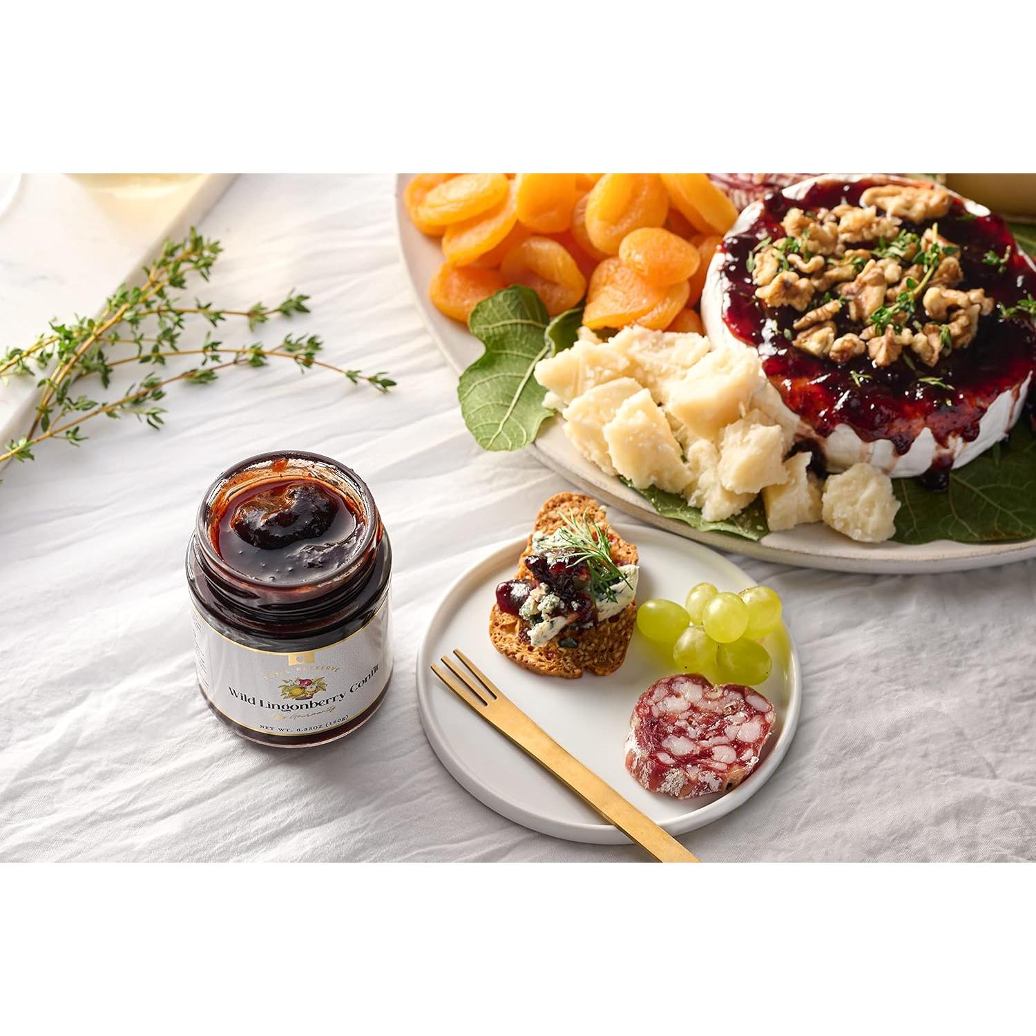 Mermelada de Lingonberry Gourmanity 180g - Sabor Agridulce Natural