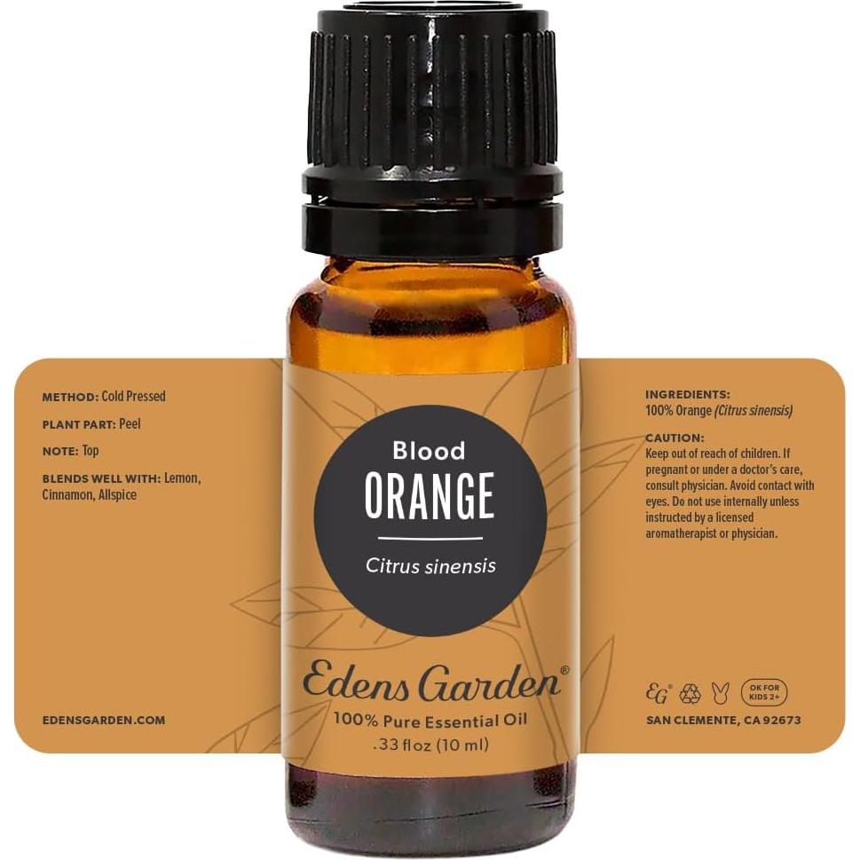 Aceite Esencial Naranja Sangre Edens Garden 10 ml Puro Natural
