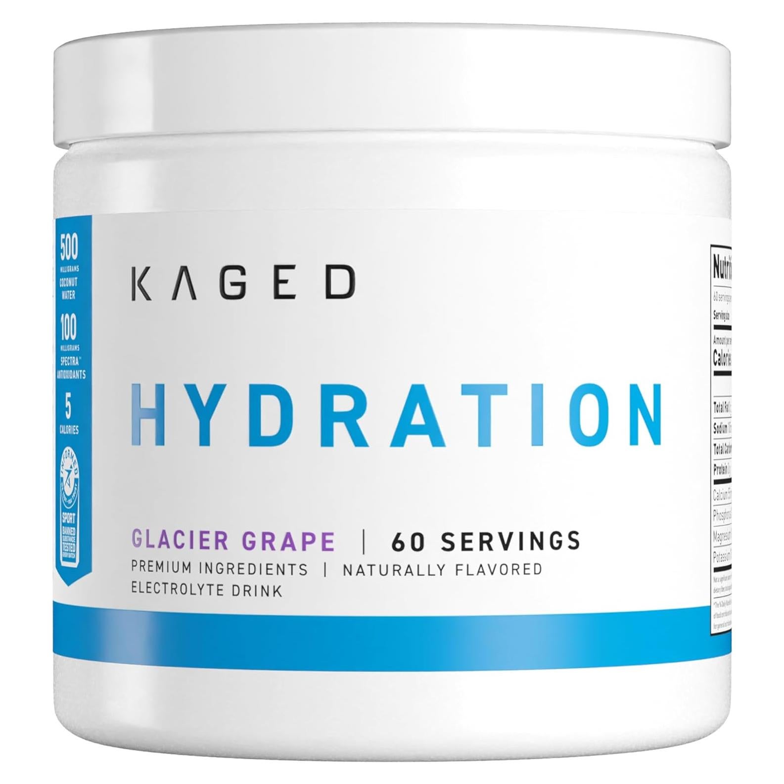 Kaged Daily Hydration Uva Glaciar | 60 Porciones Electrolitos