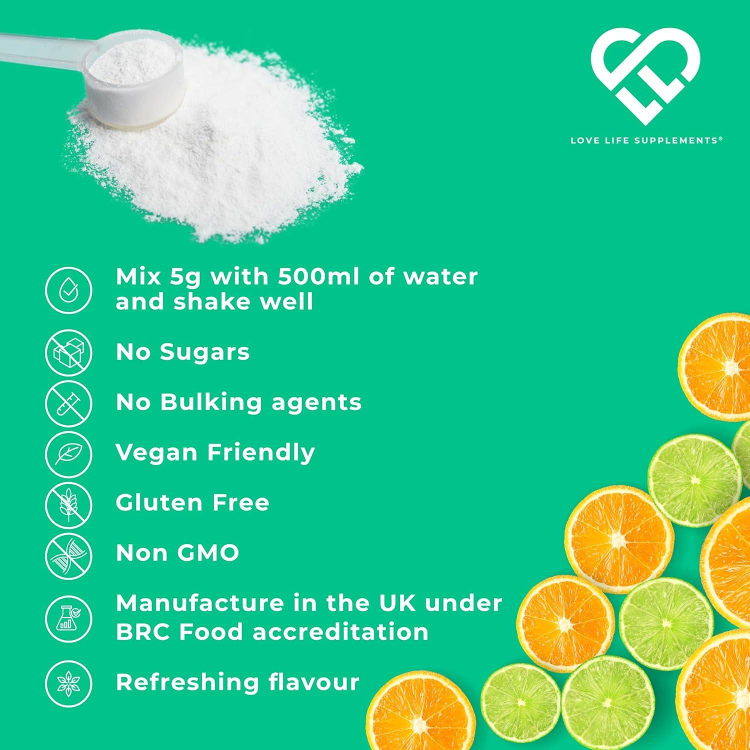 Electrolitos en Polvo Love Life 150g - Hidratación Naranja Lima