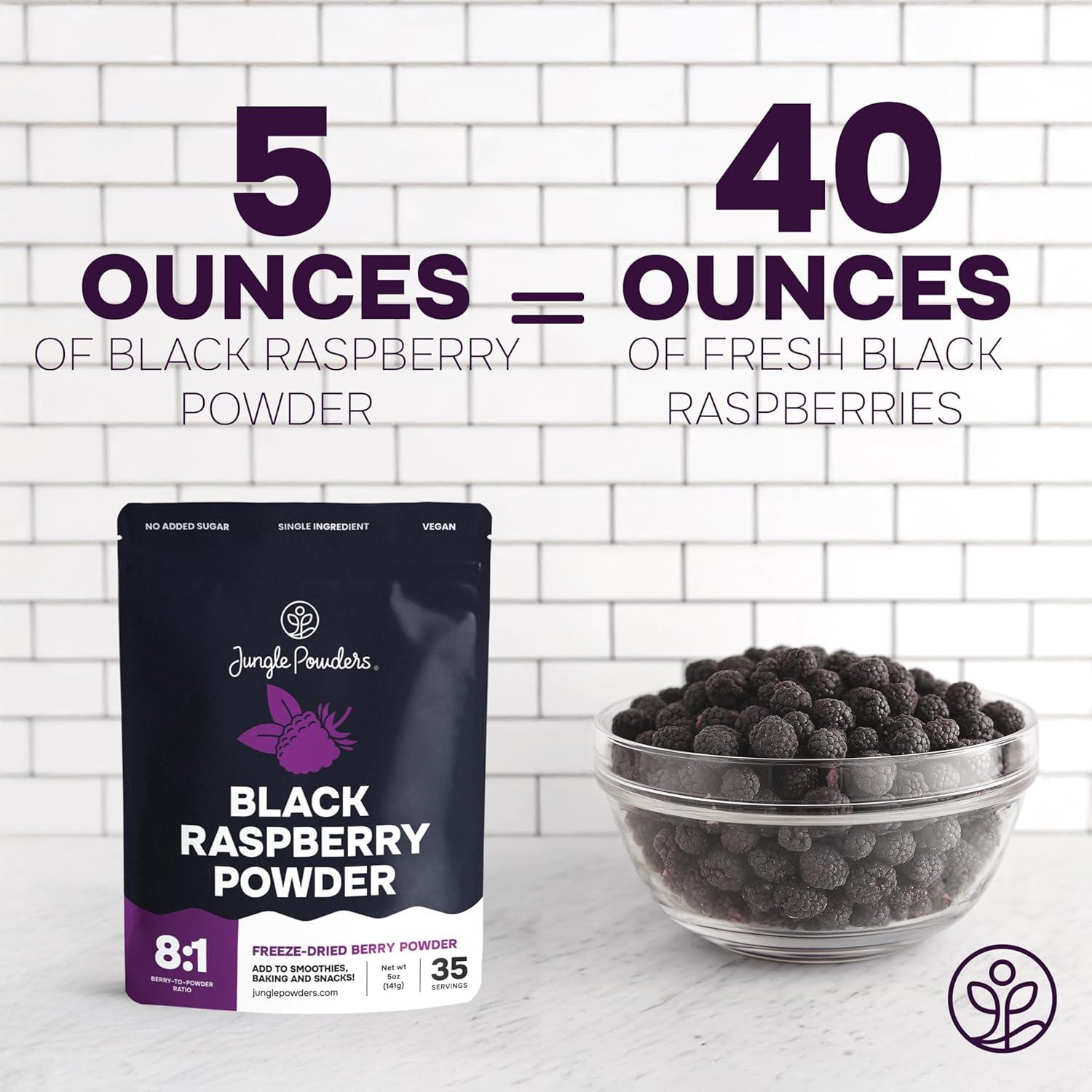 Polvo de Frambuesa Negra Jungle Powders 141.75g Liofilizado