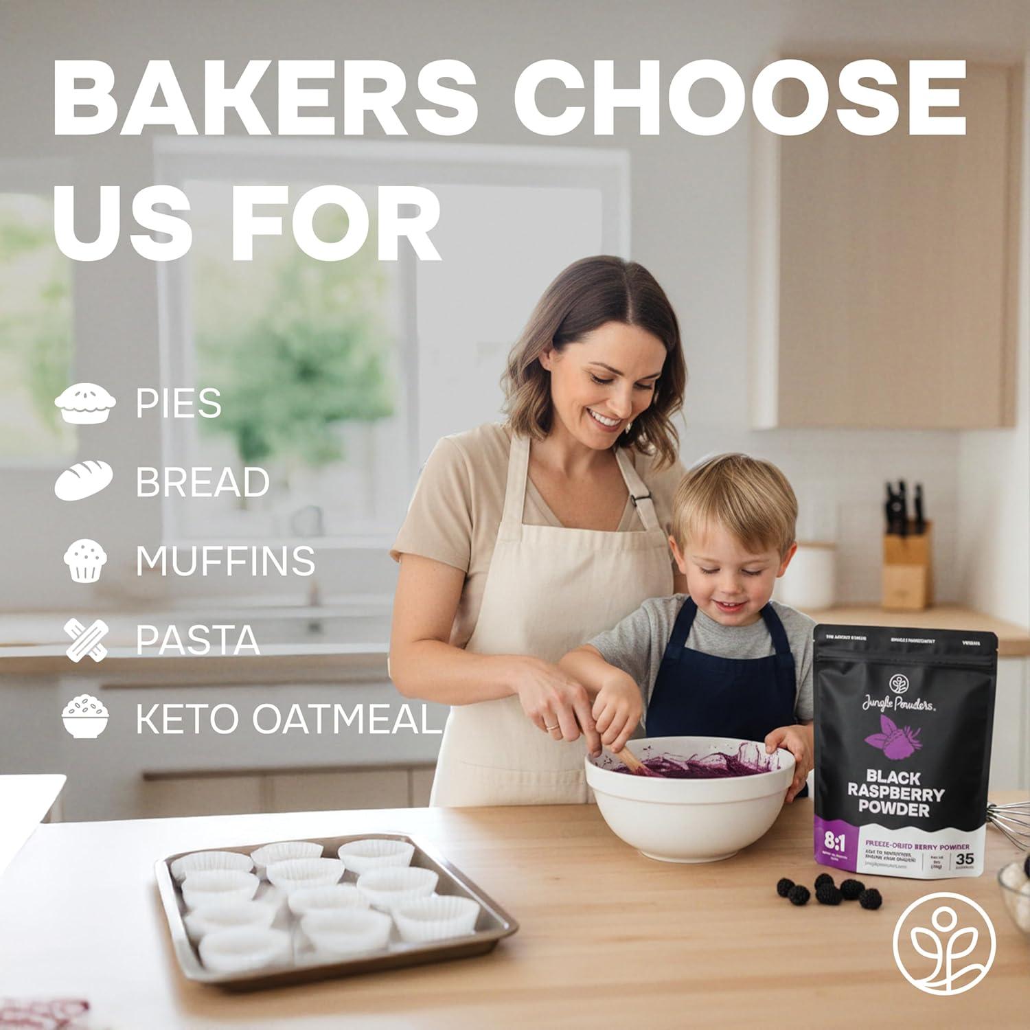 Polvo de Frambuesa Negra Jungle Powders 141.75g Liofilizado