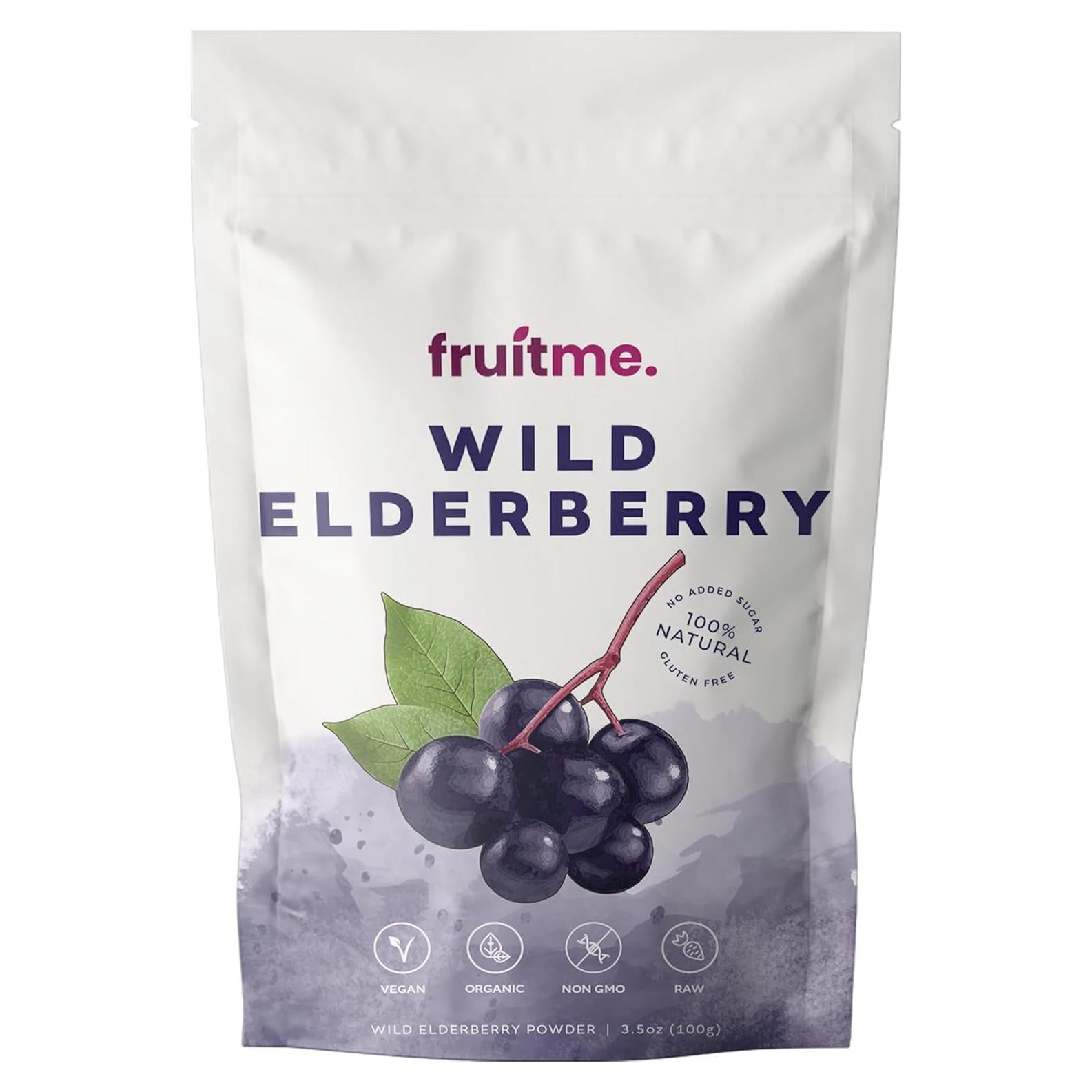 Polvo de Saúco Silvestre Orgánico FruitMe 100g - Antioxidantes y Vitamina C