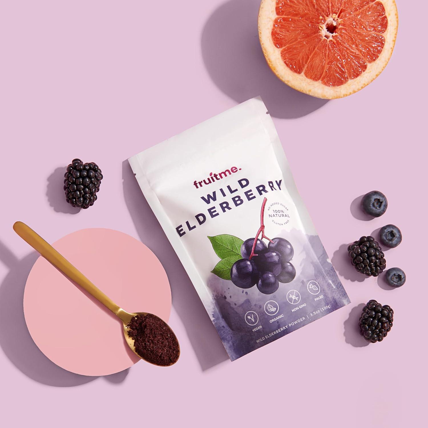 Polvo de Saúco Silvestre Orgánico FruitMe 100g - Antioxidantes y Vitamina C