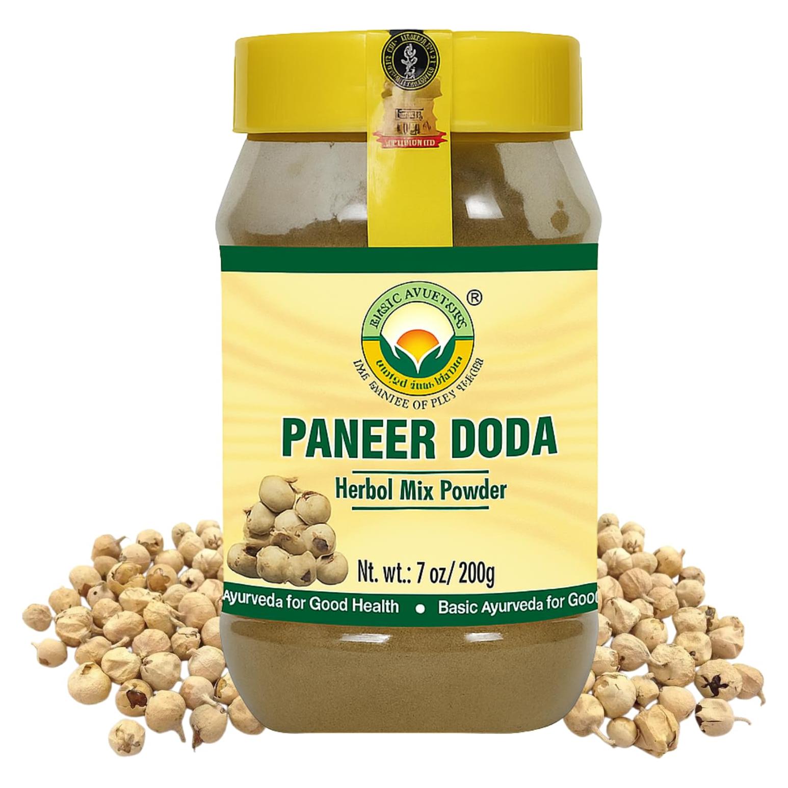 Suplemento Herbal Paneer Doda Basic Ayurveda 200g