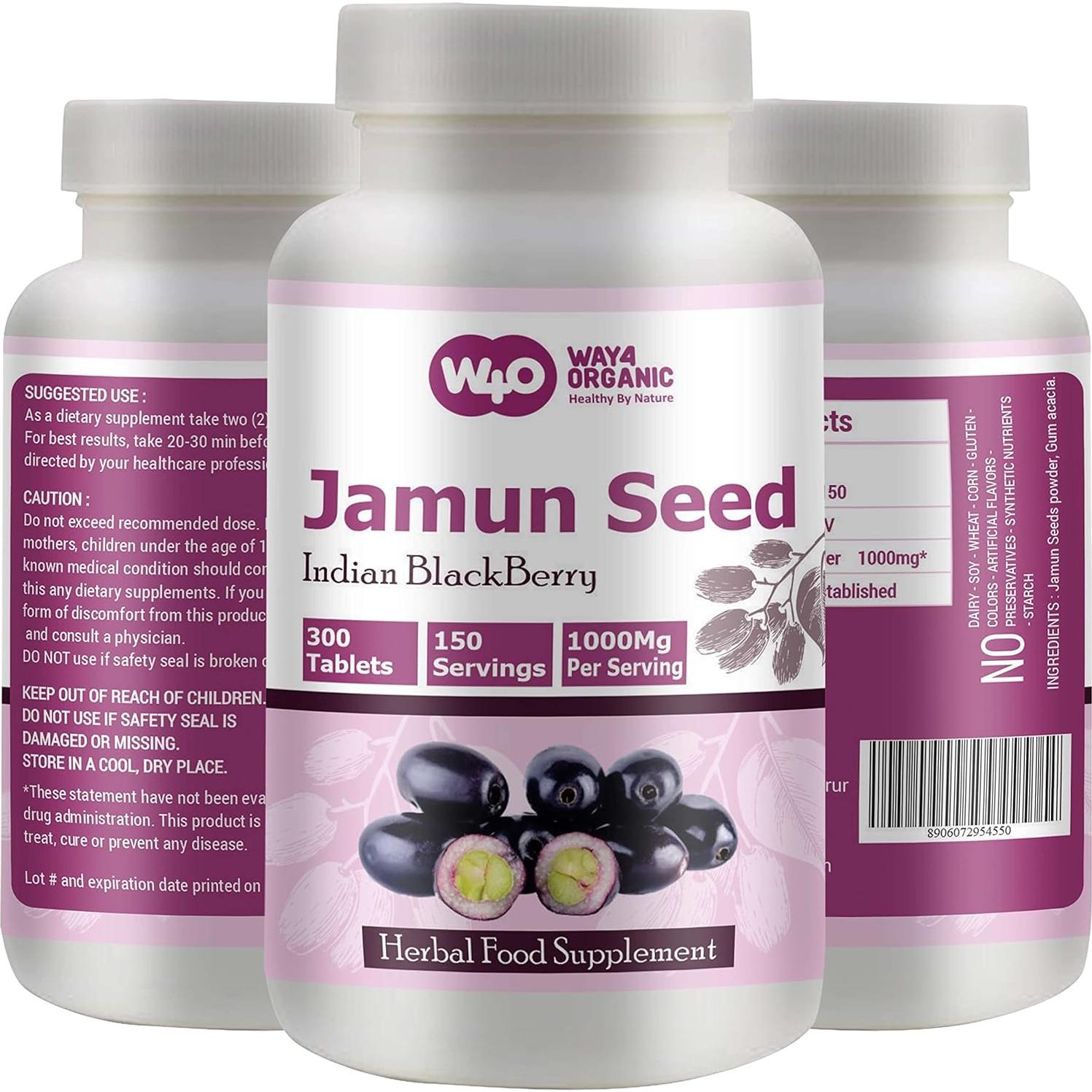 Suplemento Natural de Neem y Jamun 300 Tabletas