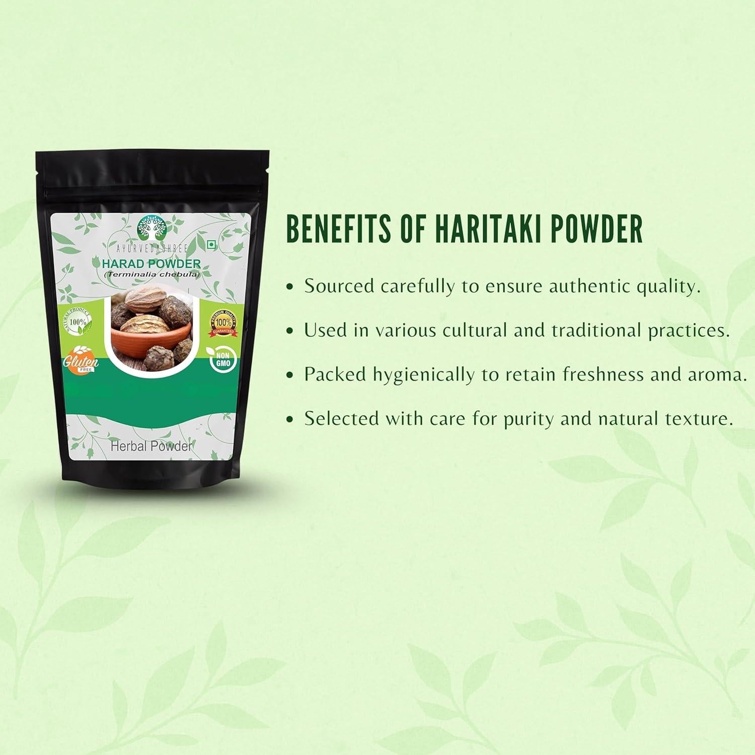 Polvo de Haritaki 200 g AHIPL - Hierba Ayurvédica Natural