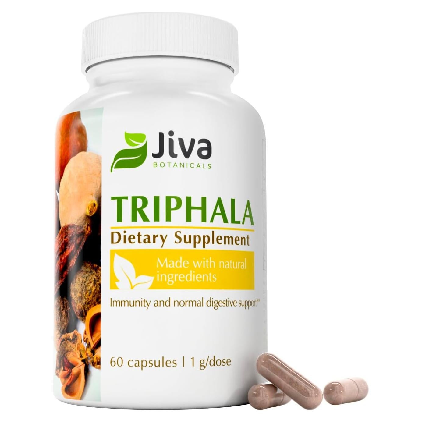 Suplemento Digestivo Triphala Jiva Botanicals - 60 Cápsulas