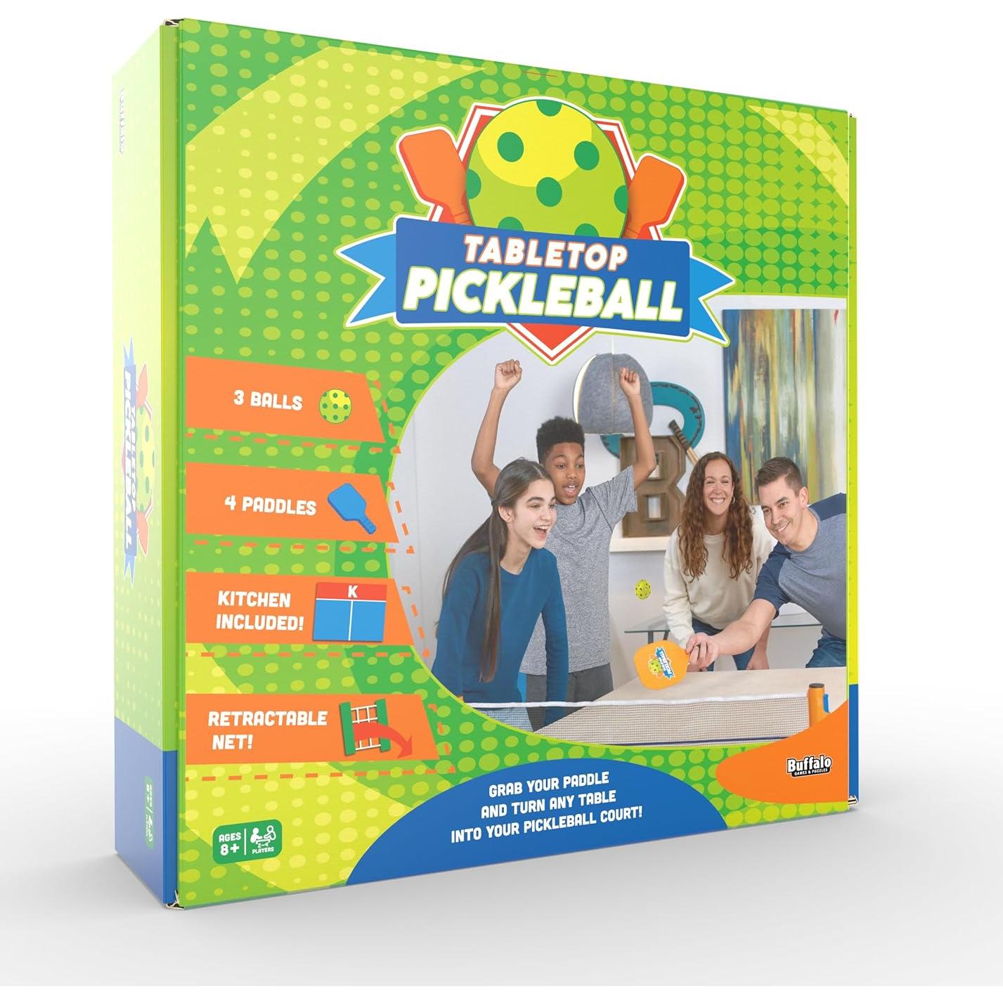 Juego de Pickleball de Mesa Buffalo Games - 4 Palas y Red