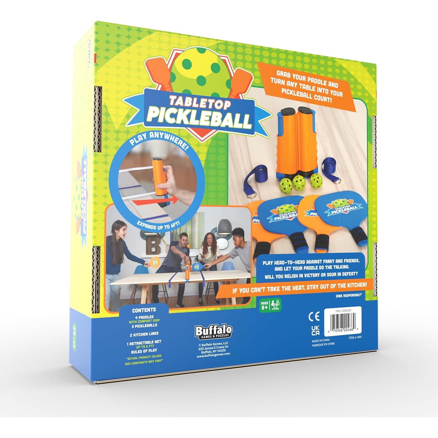 Juego de Pickleball de Mesa Buffalo Games - 4 Palas y Red