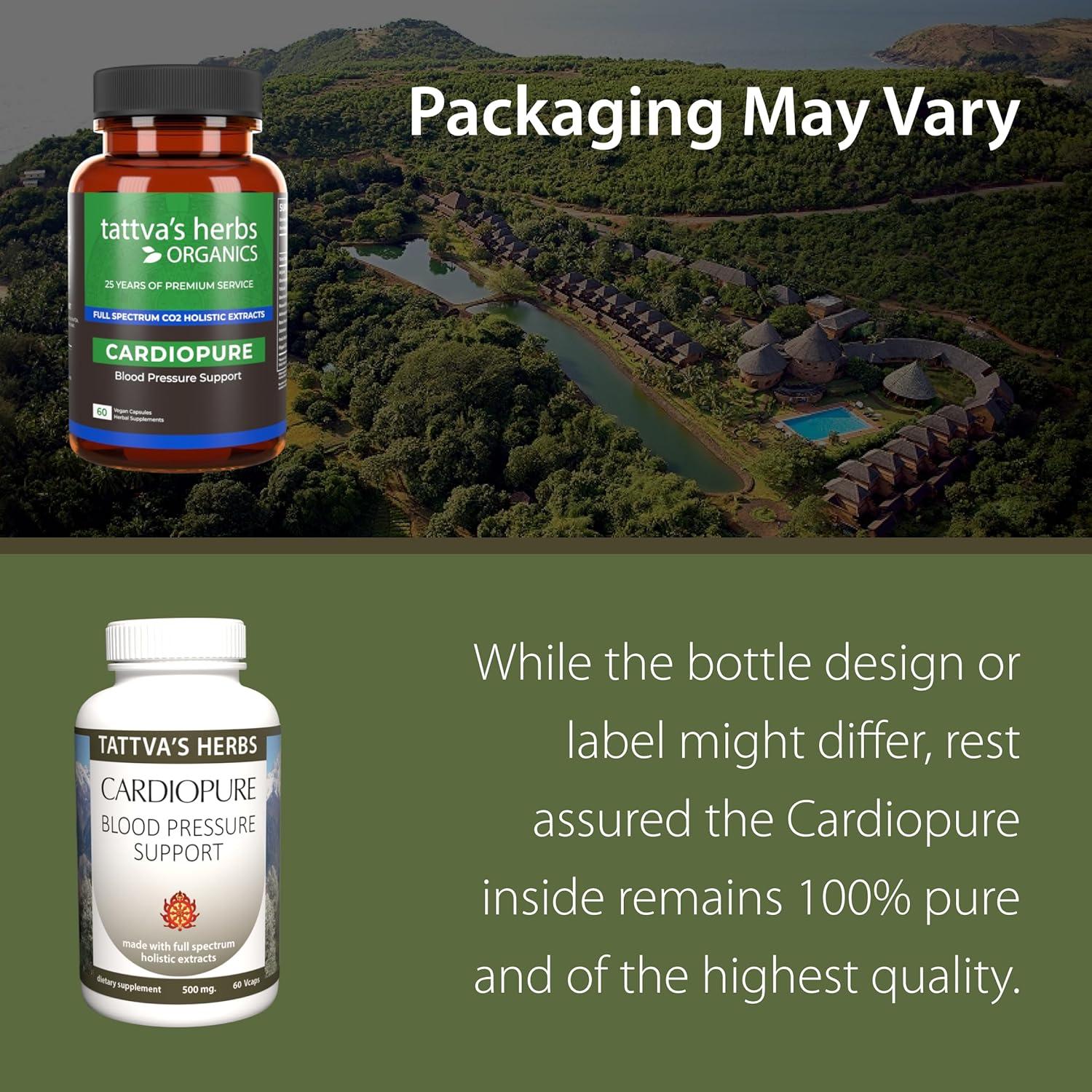 Suplemento Herbal Ayurvédico Cardiopure Tattva's Herbs 120 Cápsulas