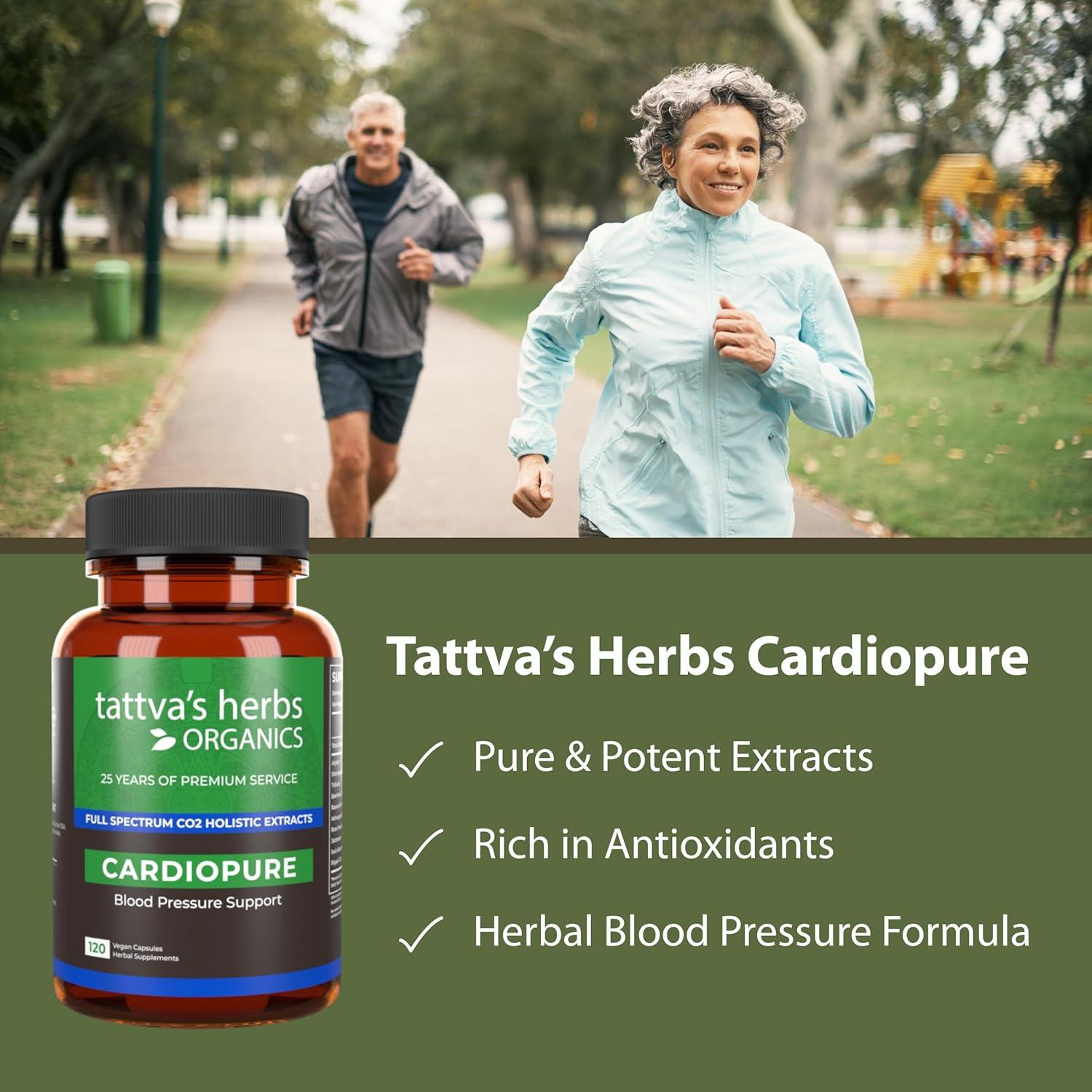 Suplemento Herbal Ayurvédico Cardiopure Tattva's Herbs 120 Cápsulas