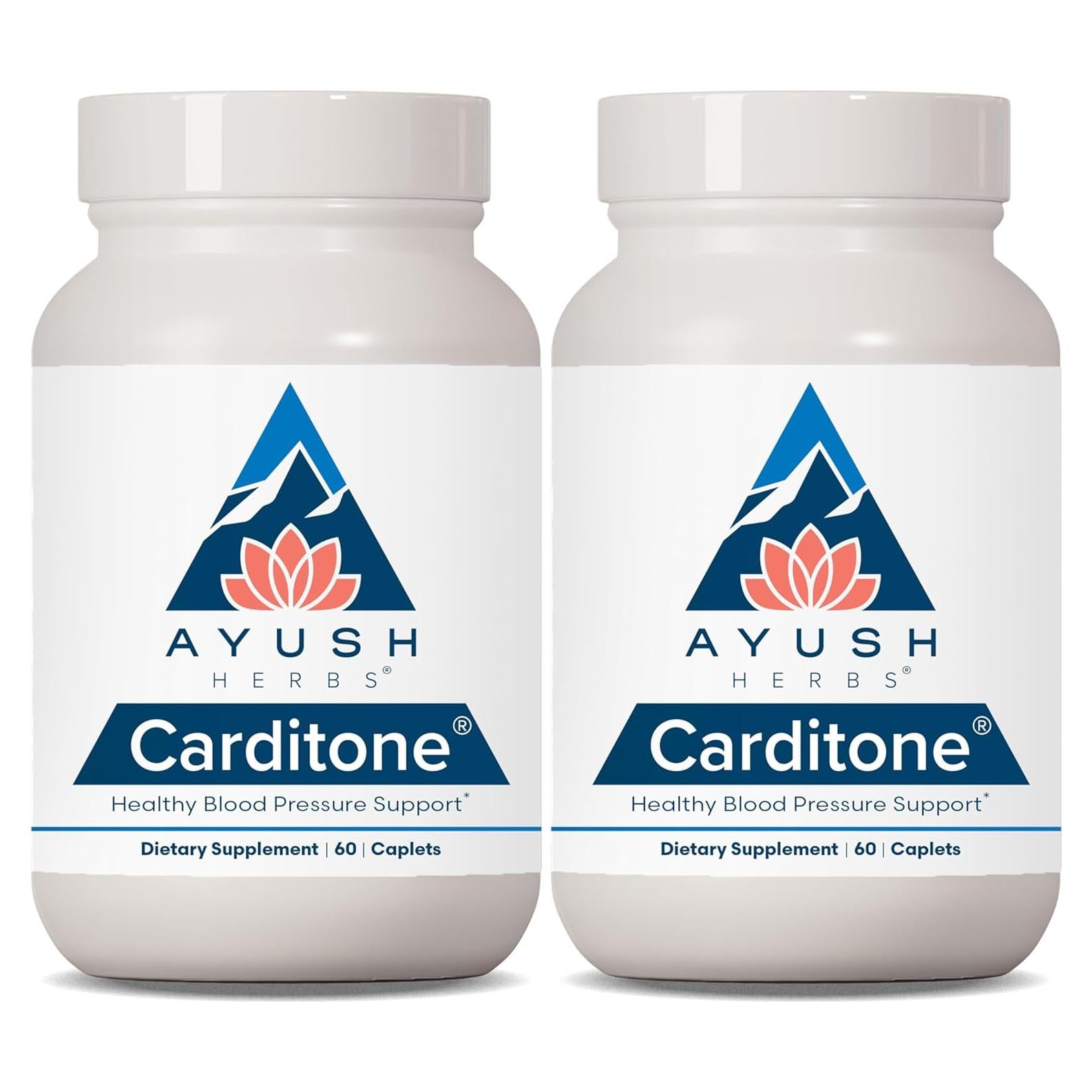 Ayush Herbs Carditone - Suplemento Natural para el Corazón 60 Tabletas