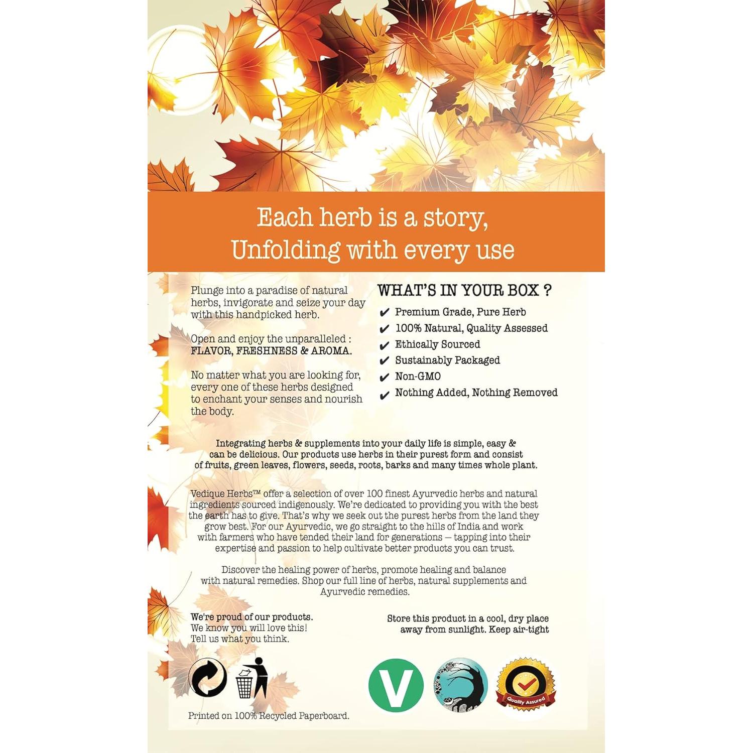 Guduchi Crudo Seco 250g VEDIQUE HERBS - Tinospora cordifolia