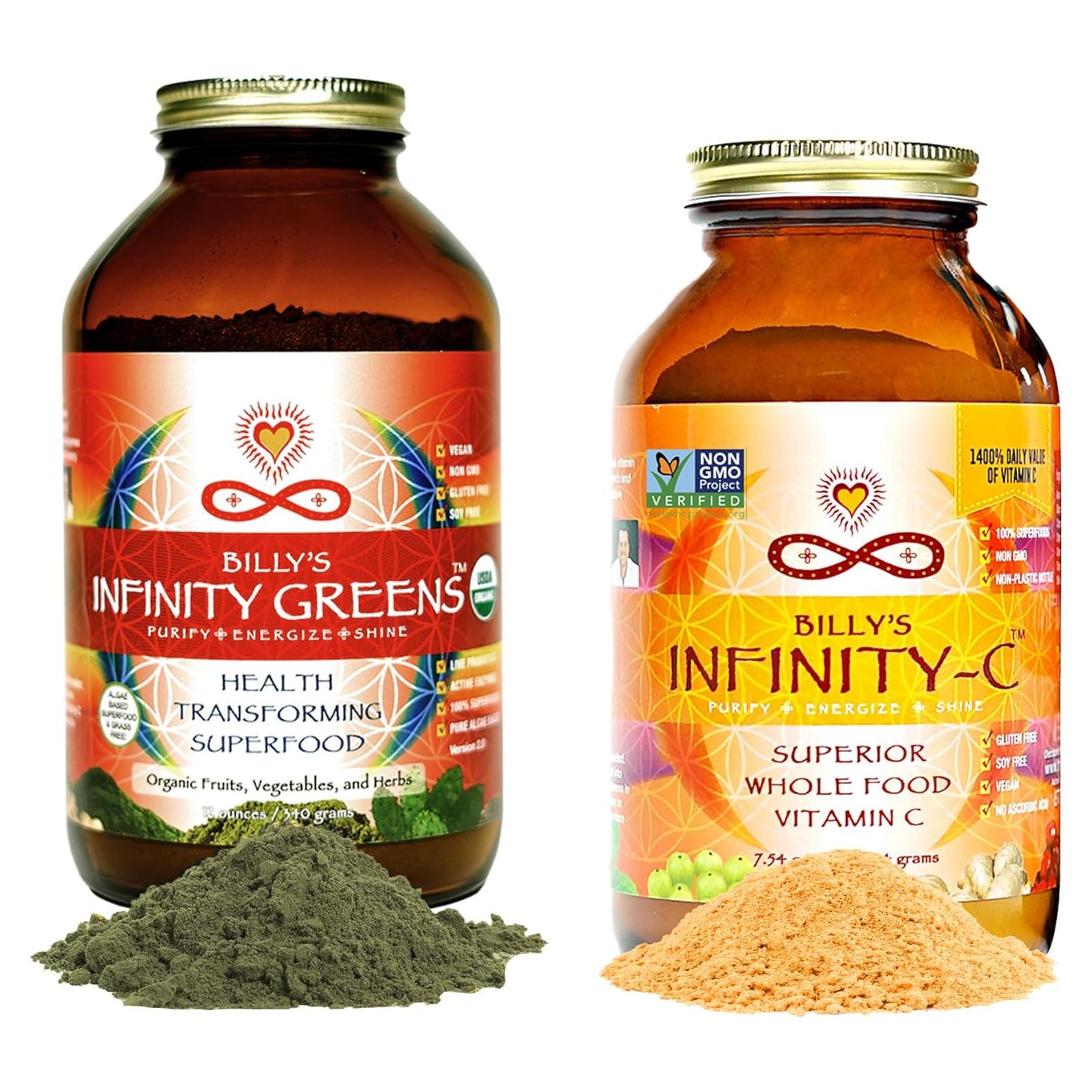 Paquete de Superalimentos Infinity Greens y Vitamina C Orgánica