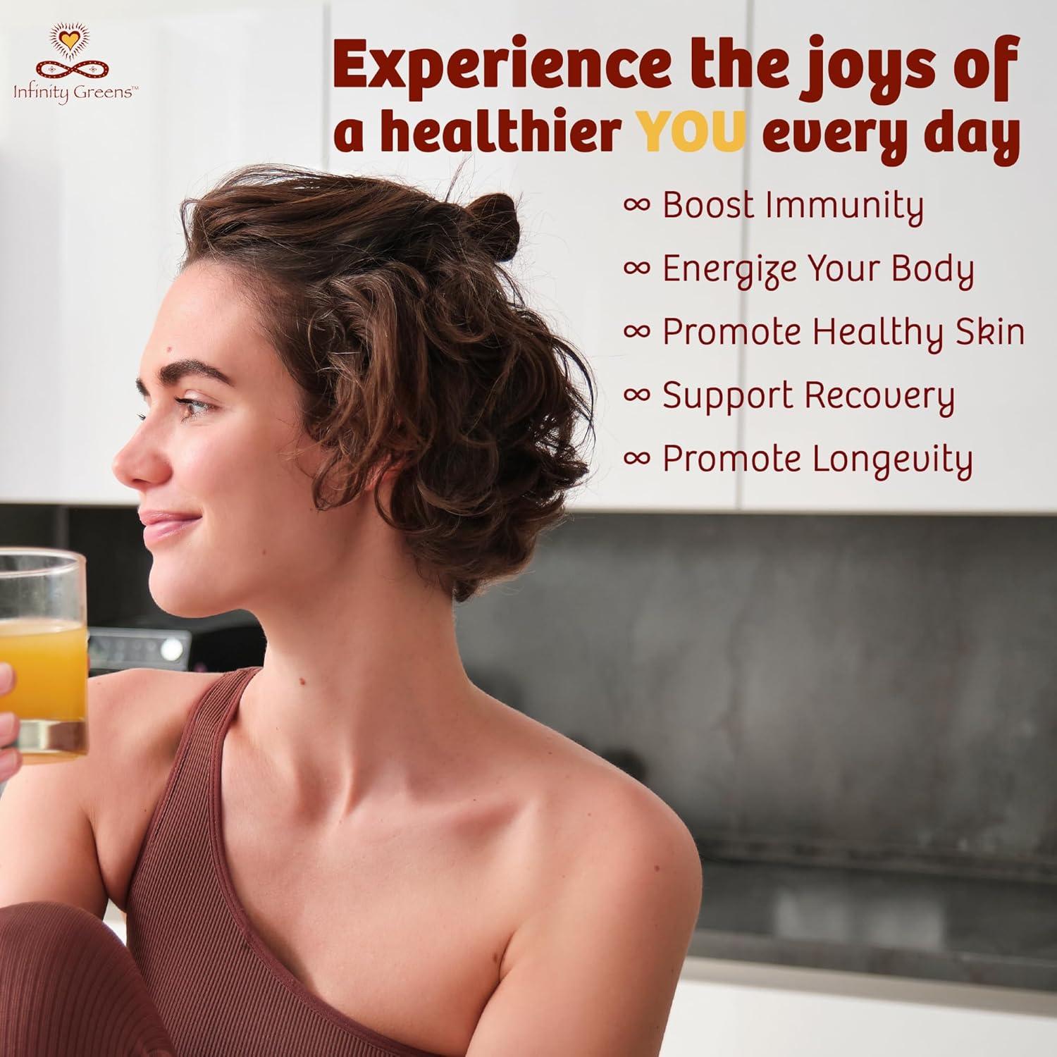 Paquete de Superalimentos Infinity Greens y Vitamina C Orgánica