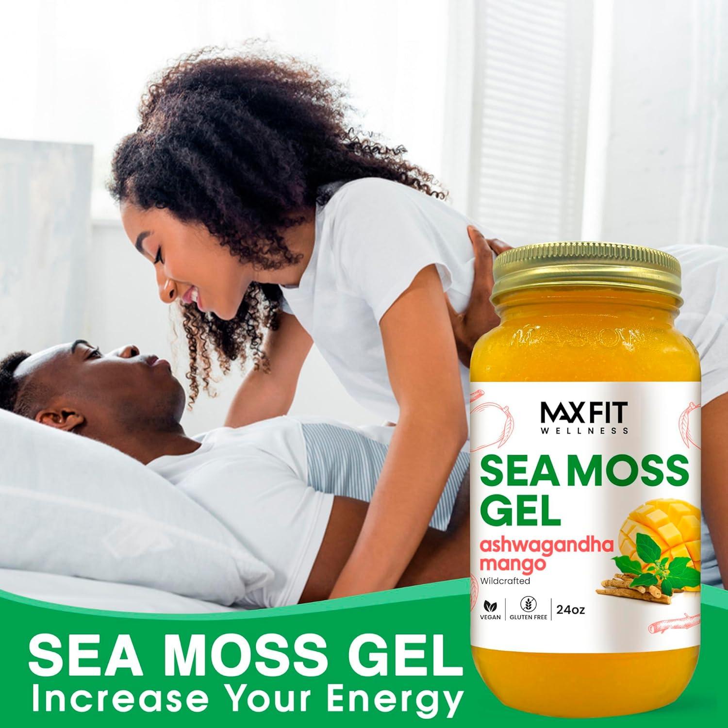 Gel de Musgo Marino MAX FIT 680g Ashwagandha Mango 92 Nutrientes