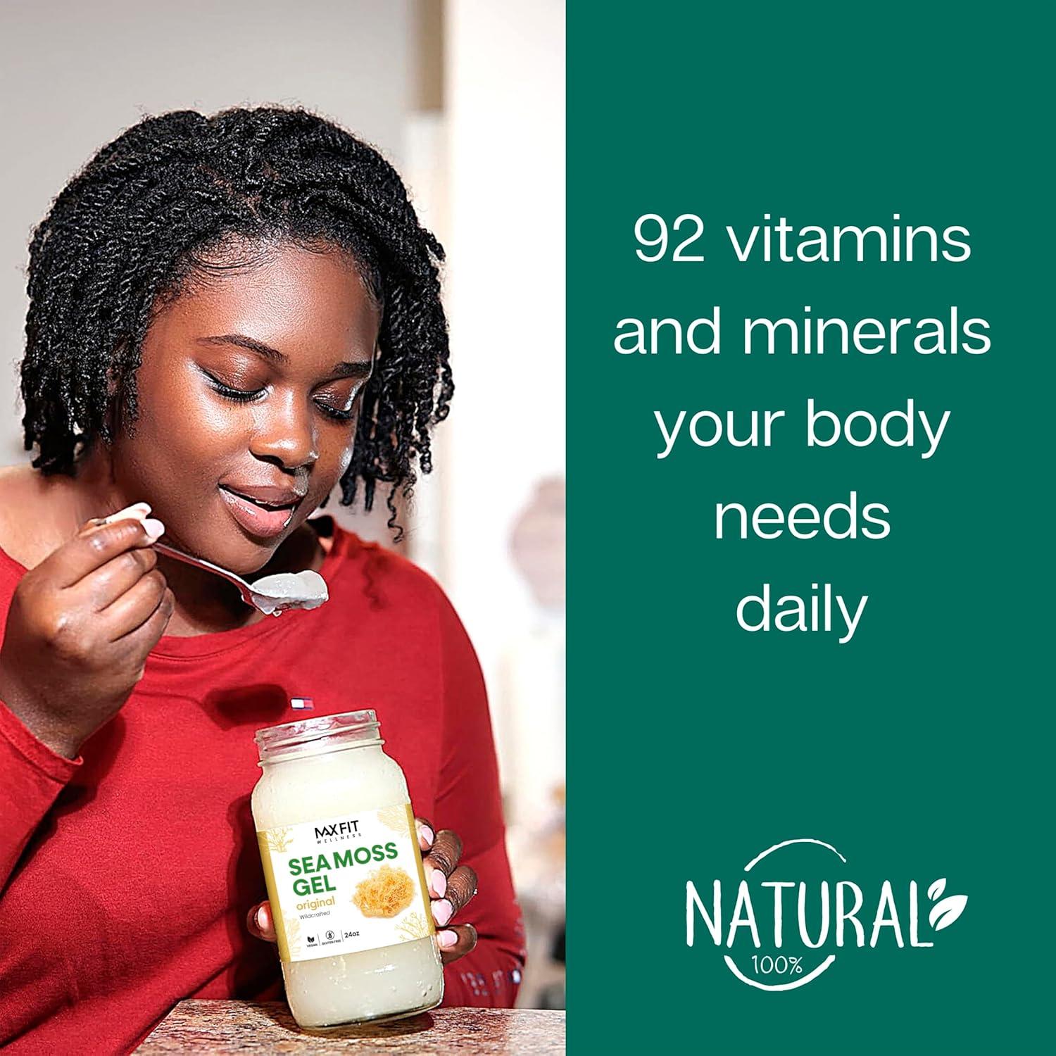 Gel de Musgo Marino MAX FIT 680g Ashwagandha Mango 92 Nutrientes