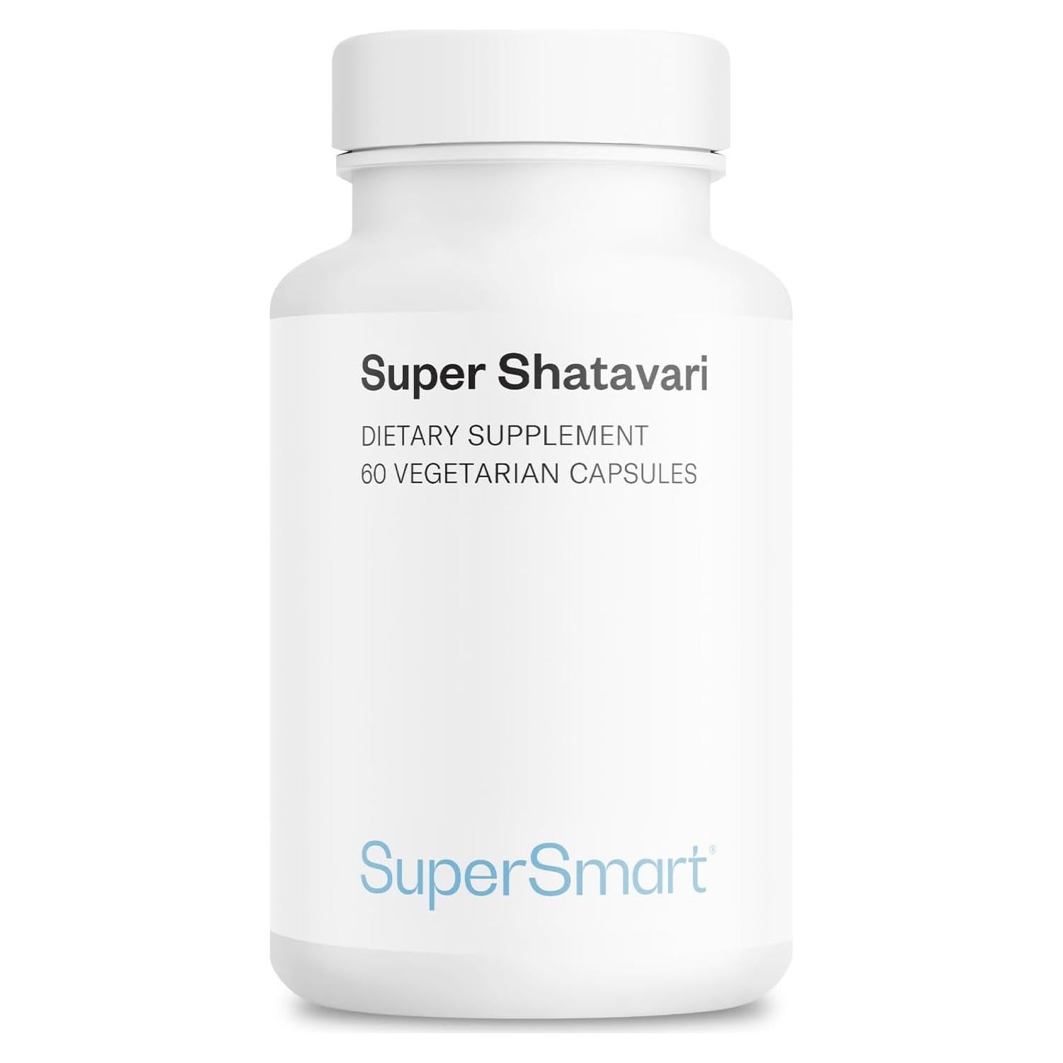 Suplemento Shatavari SuperSmart Vegano 60 Cápsulas 250mg