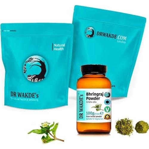Polvo de Bhringraj Dr Wakde 1kg - Puro y Vegano