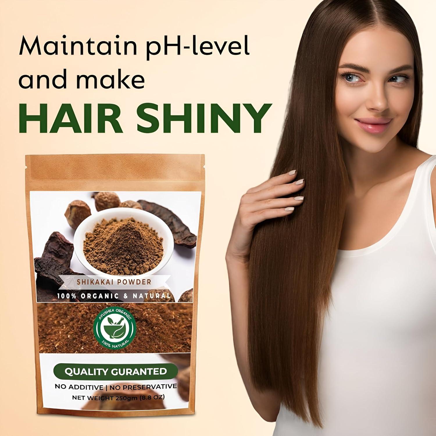 Polvo de Shikakai 500g Ayushka Organic - Cuidado Natural del Cabello