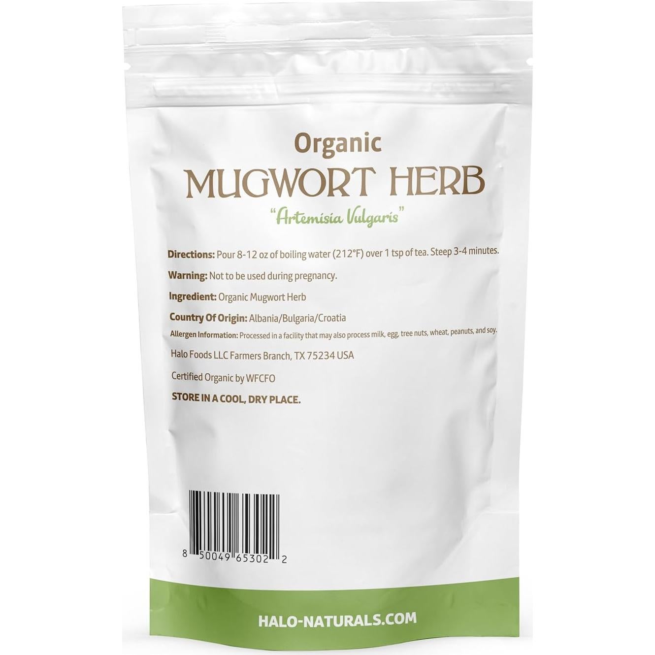 Hierba Orgánica Artemisia vulgaris Halo Naturals 113g