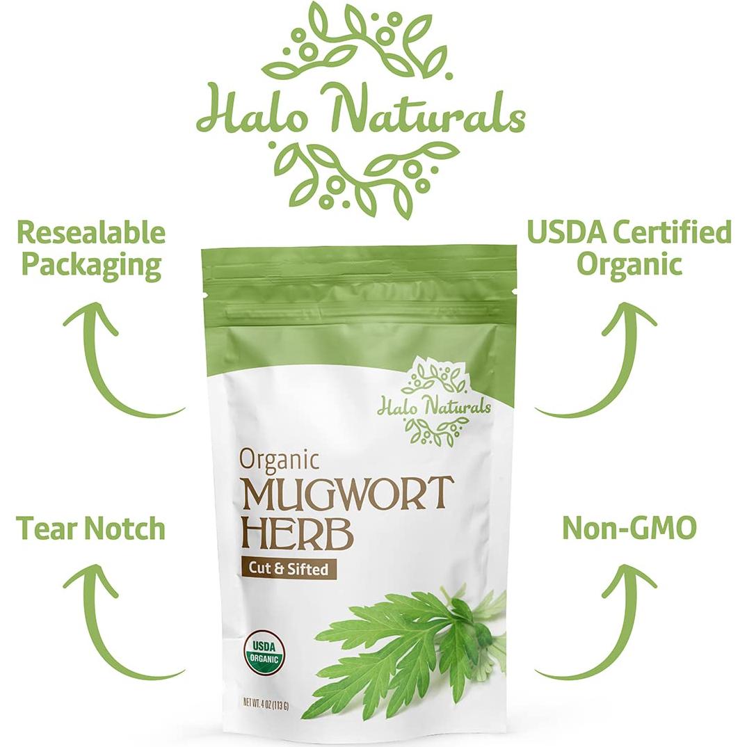 Hierba Orgánica Artemisia vulgaris Halo Naturals 113g