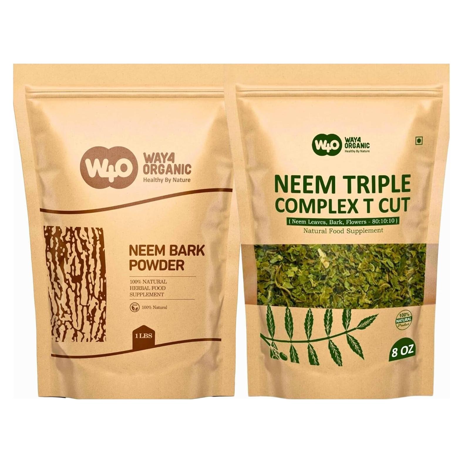 Polvo de Corteza de Neem y Té Triple Complejo 100g