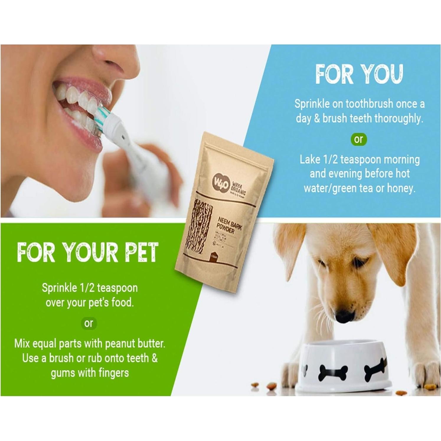 Polvo de Corteza de Neem y Té Triple Complejo 100g