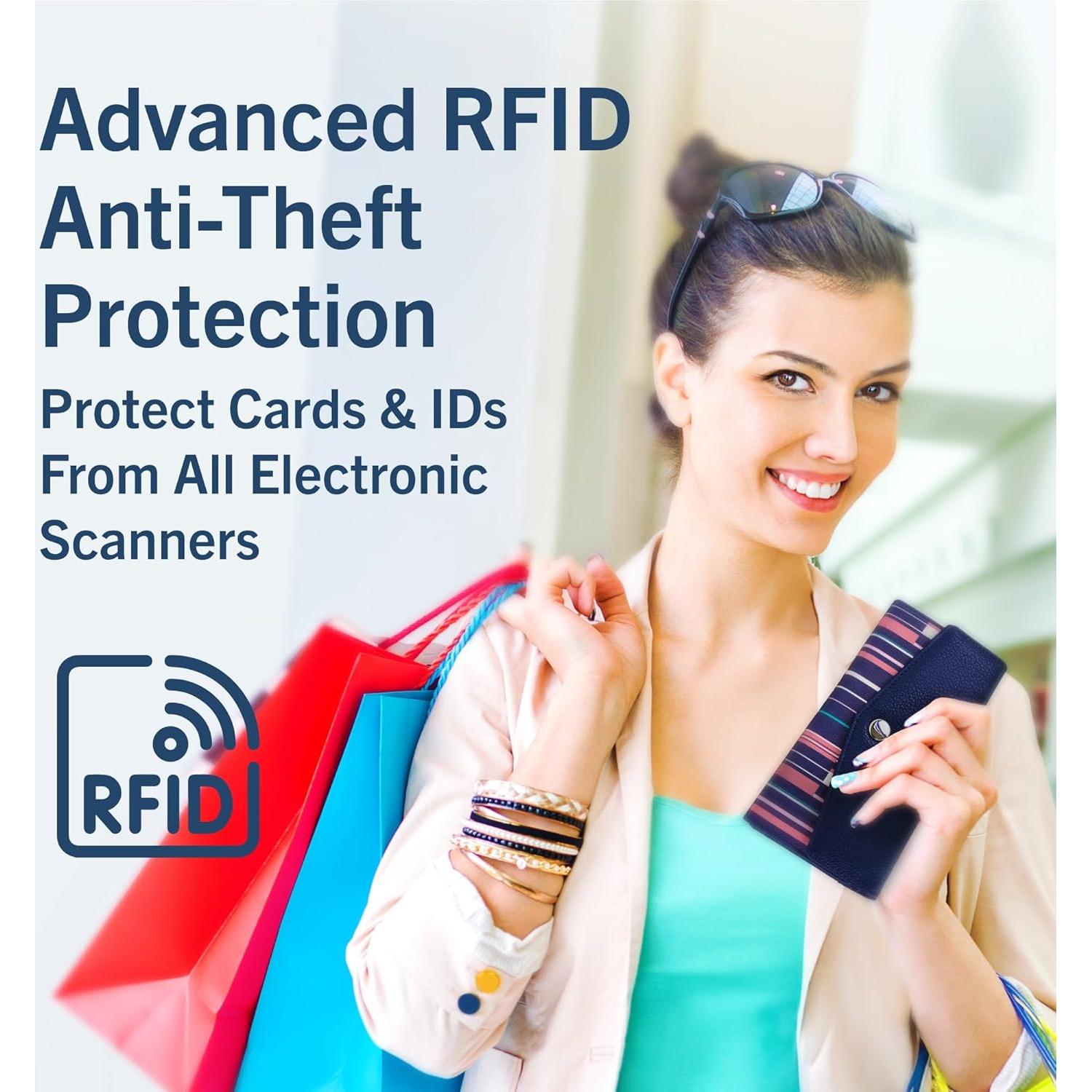 Cartera Slim Nautica Money Manager RFID para Mujeres