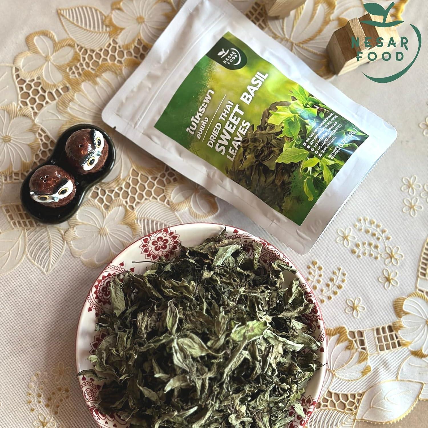 Hojas de Albahaca Dulce Tailandesa Secas NESAR FOOD 20g