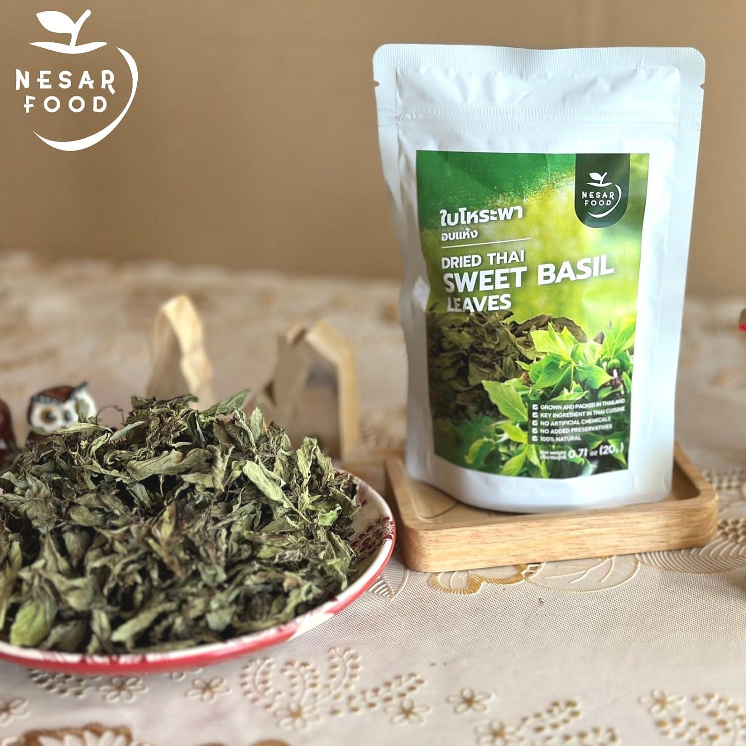Hojas de Albahaca Dulce Tailandesa Secas NESAR FOOD 20g