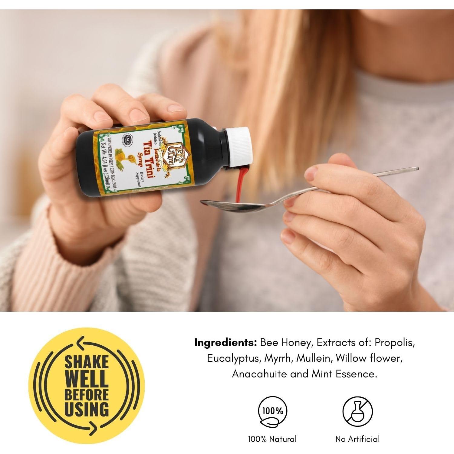 Jarabe Suplemento Dietético Tía Trini con Miel Pura 120 ml