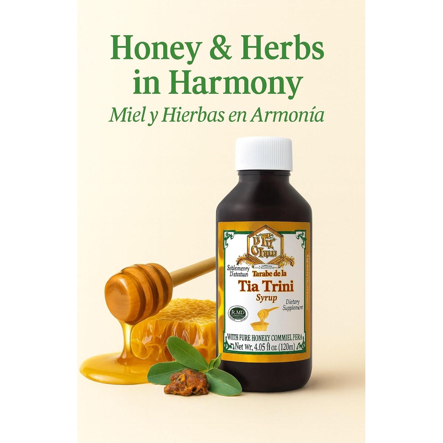 Jarabe Suplemento Dietético Tía Trini con Miel Pura 120 ml