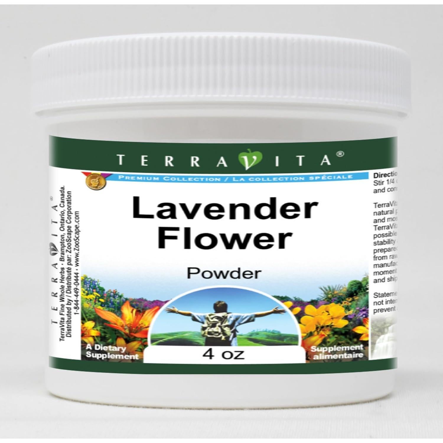 Polvo de Flor de Lavanda TerraVita 113.4 g Sin Rellenos