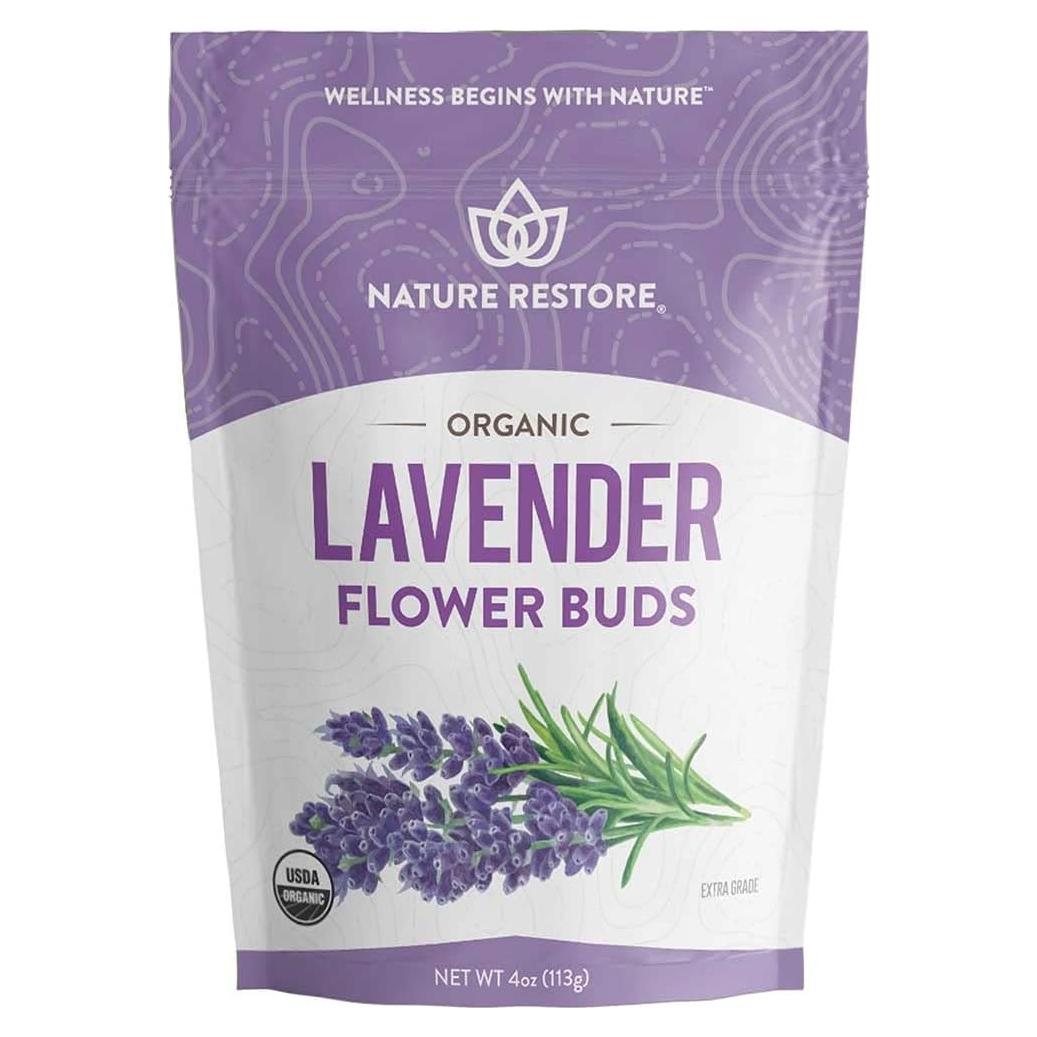 Flores de Lavanda Secas Orgánicas Restaurar la Naturaleza 113g