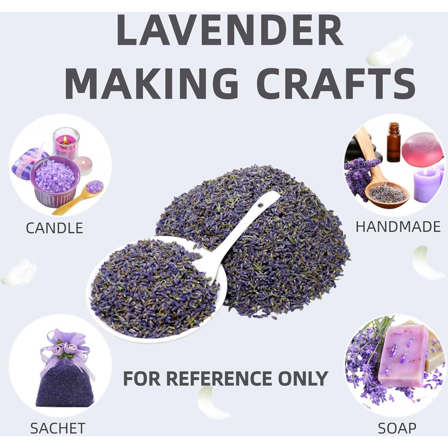 Flores Secas de Lavanda MeiTee 200g - Aroma Natural para DIY