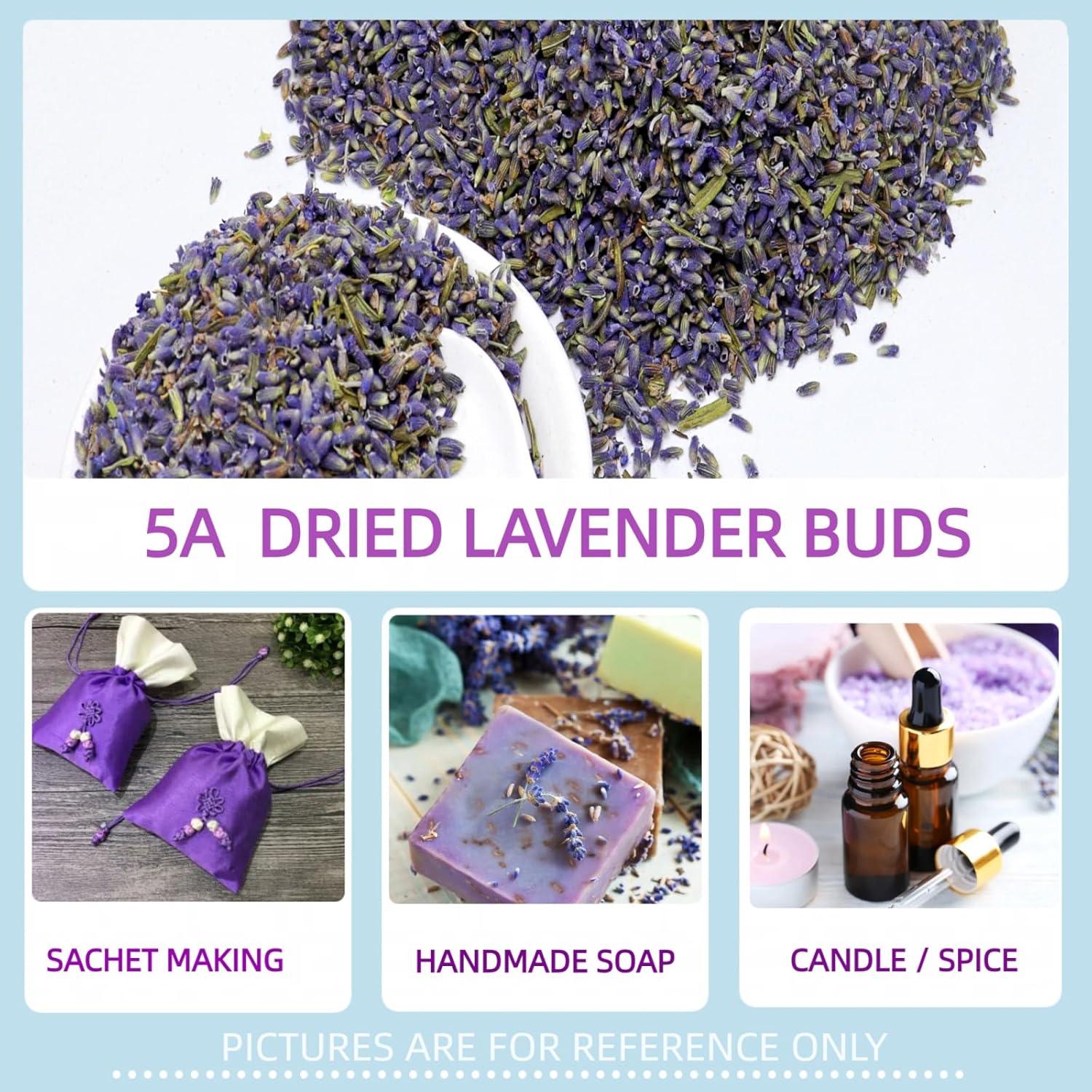 Flores Secas de Lavanda MeiTee 200g - Aroma Natural para DIY