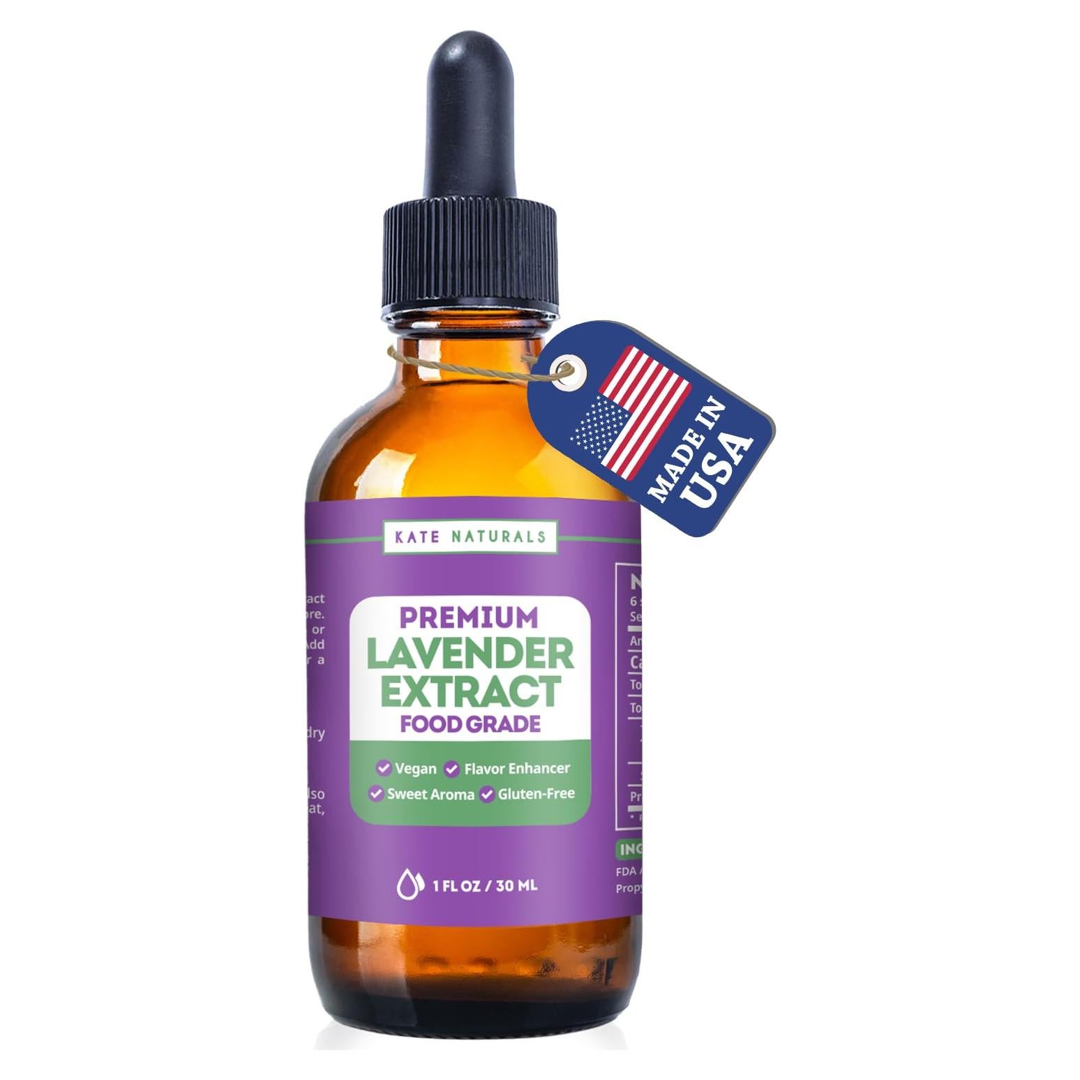 Extracto de Lavanda Kate Naturals 28.35ml Grado Alimenticio