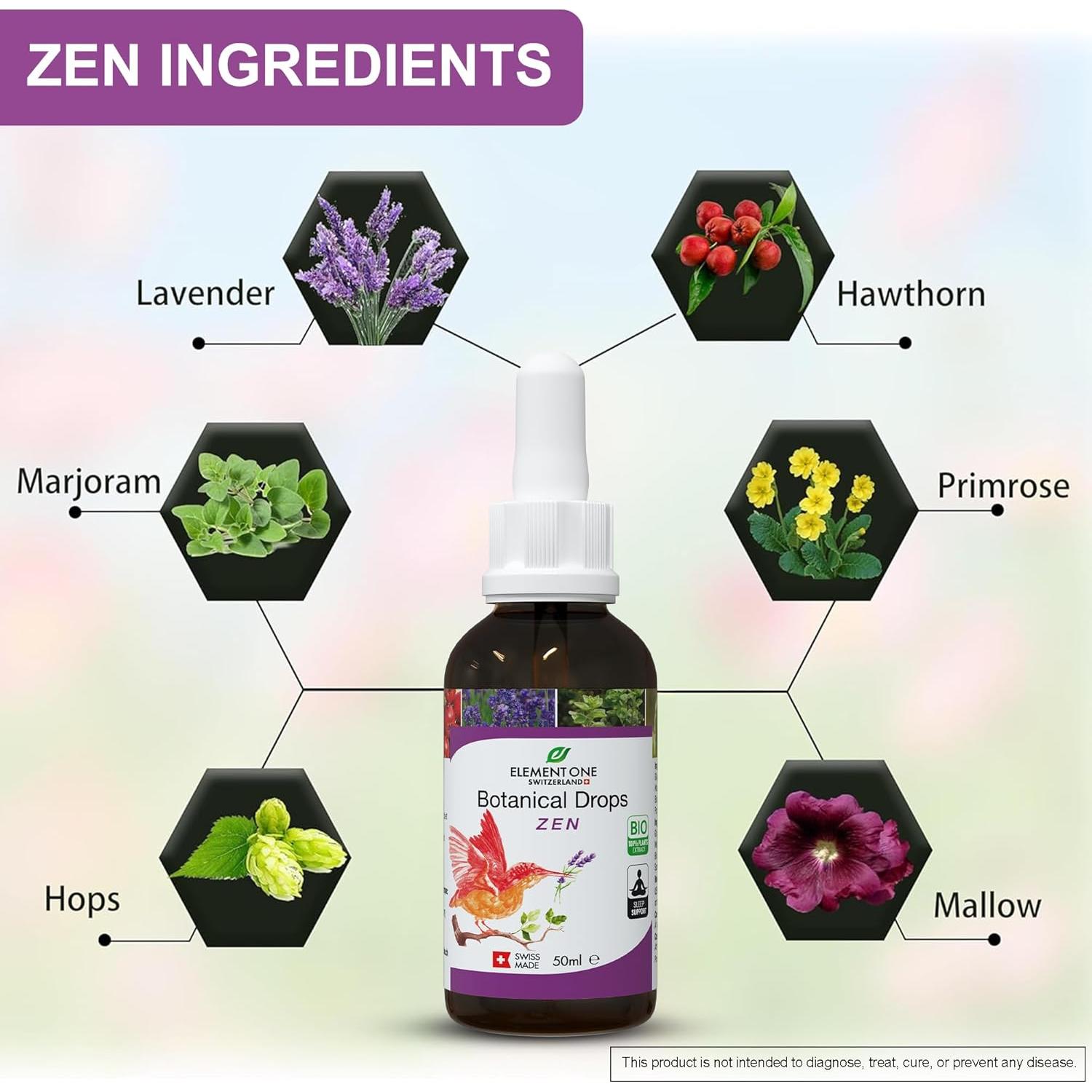 Gotas Herbales para Sueño Botanical Zen - 100% Natural