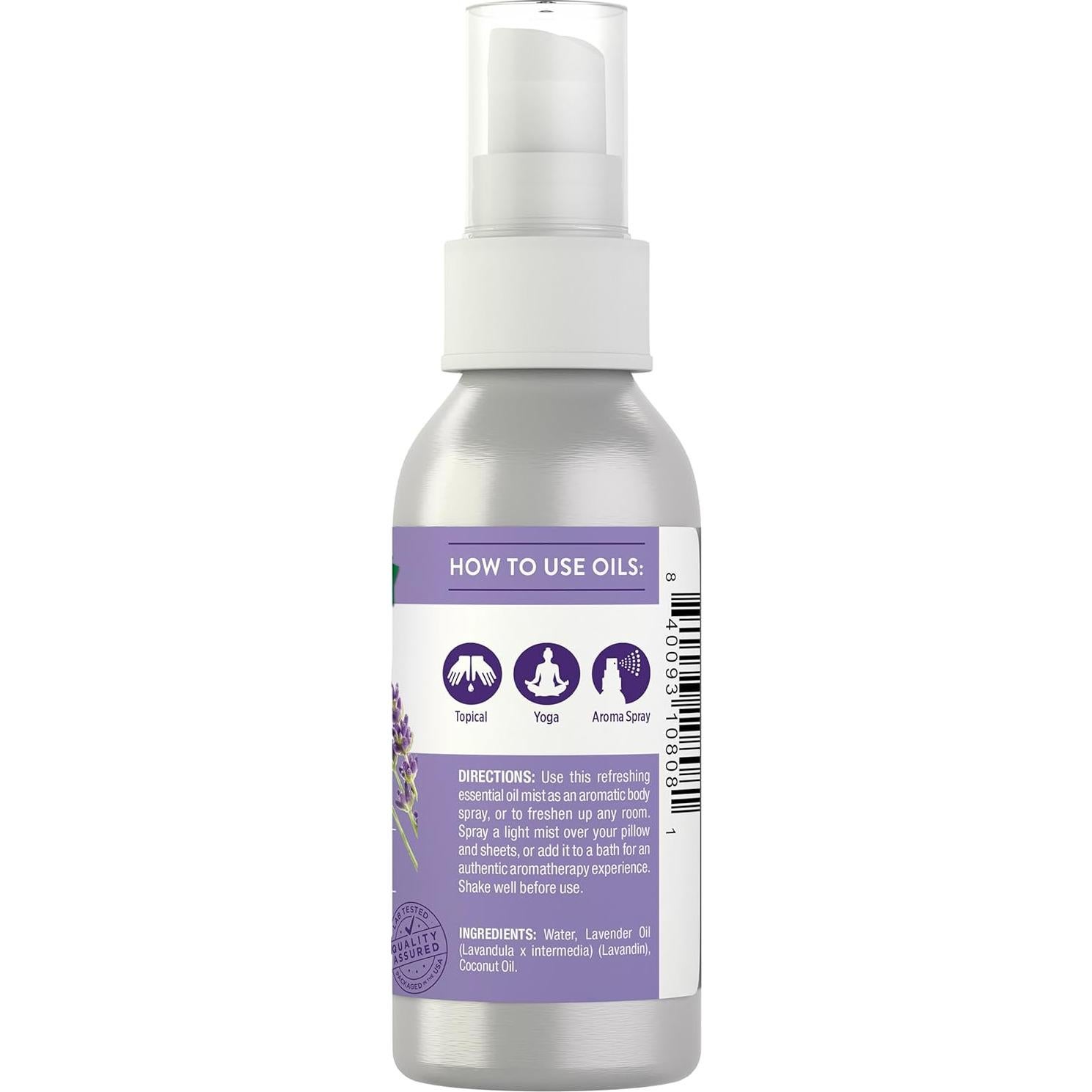 Spray Aromático de Aceite Esencial de Lavanda 70.9 ml - Verdad de la Naturaleza