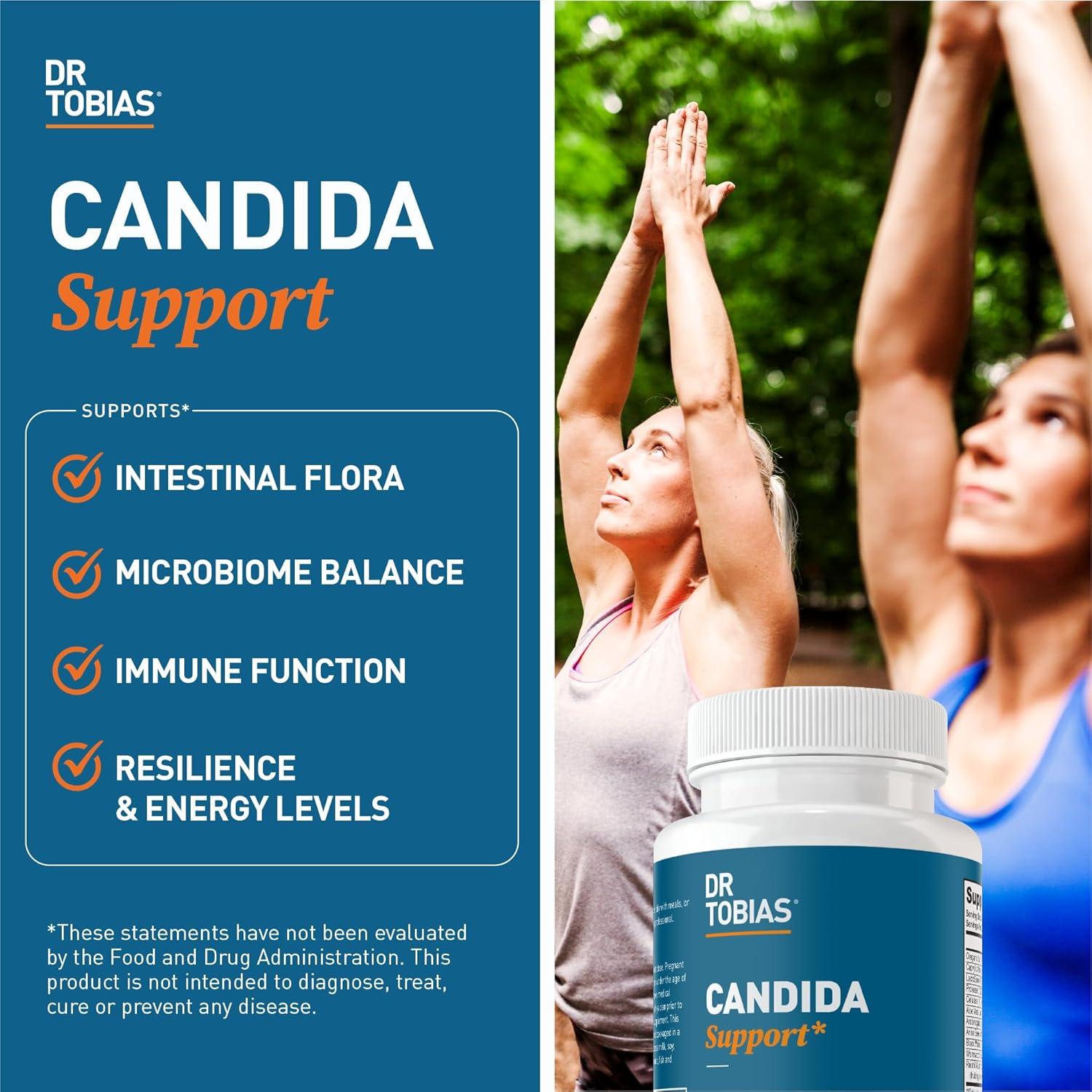 Suplemento de Soporte de Cándida Dr. Tobias, 60 Cápsulas