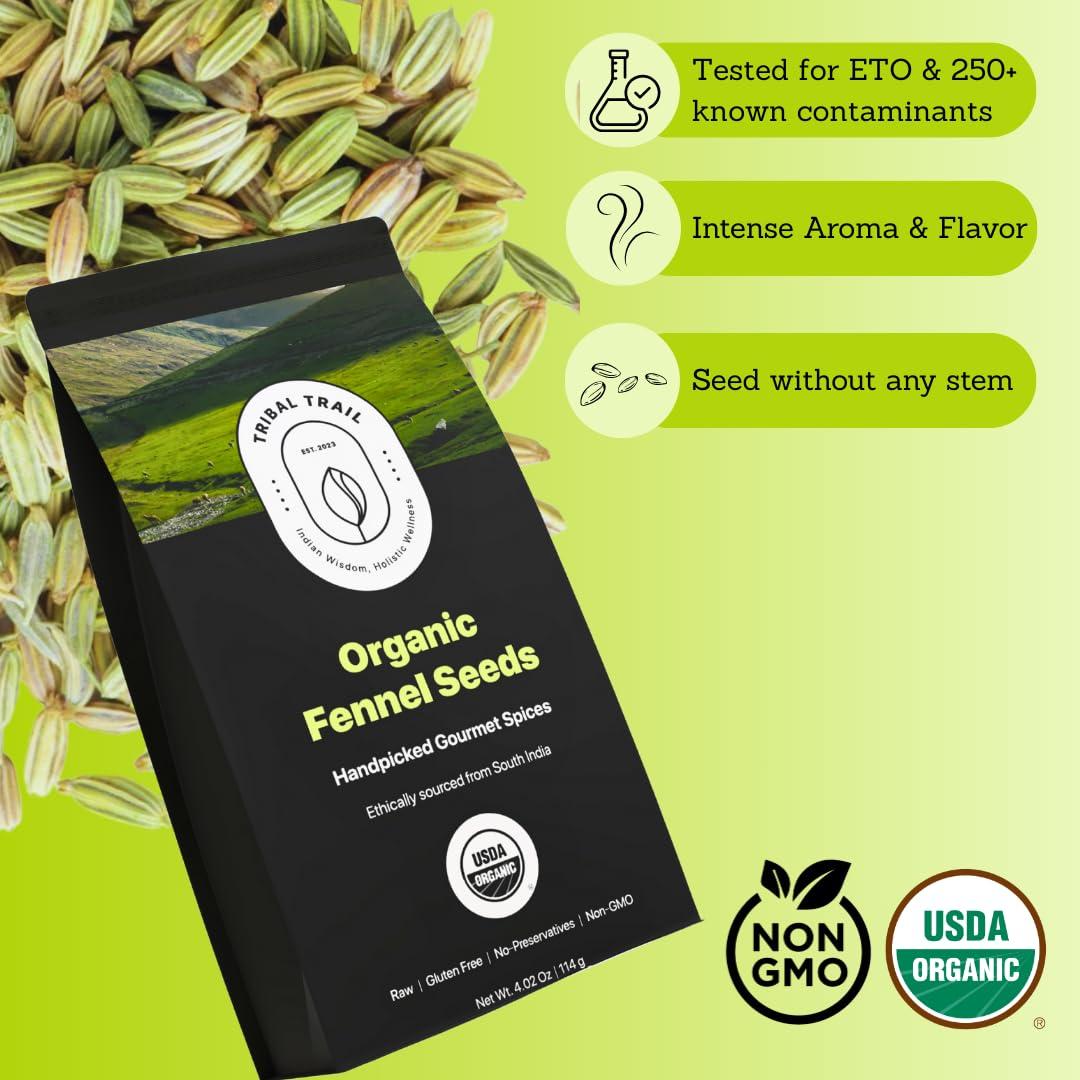 Semillas de Hinojo Orgánicas Tribal Trail 114 g - USDA Certificado