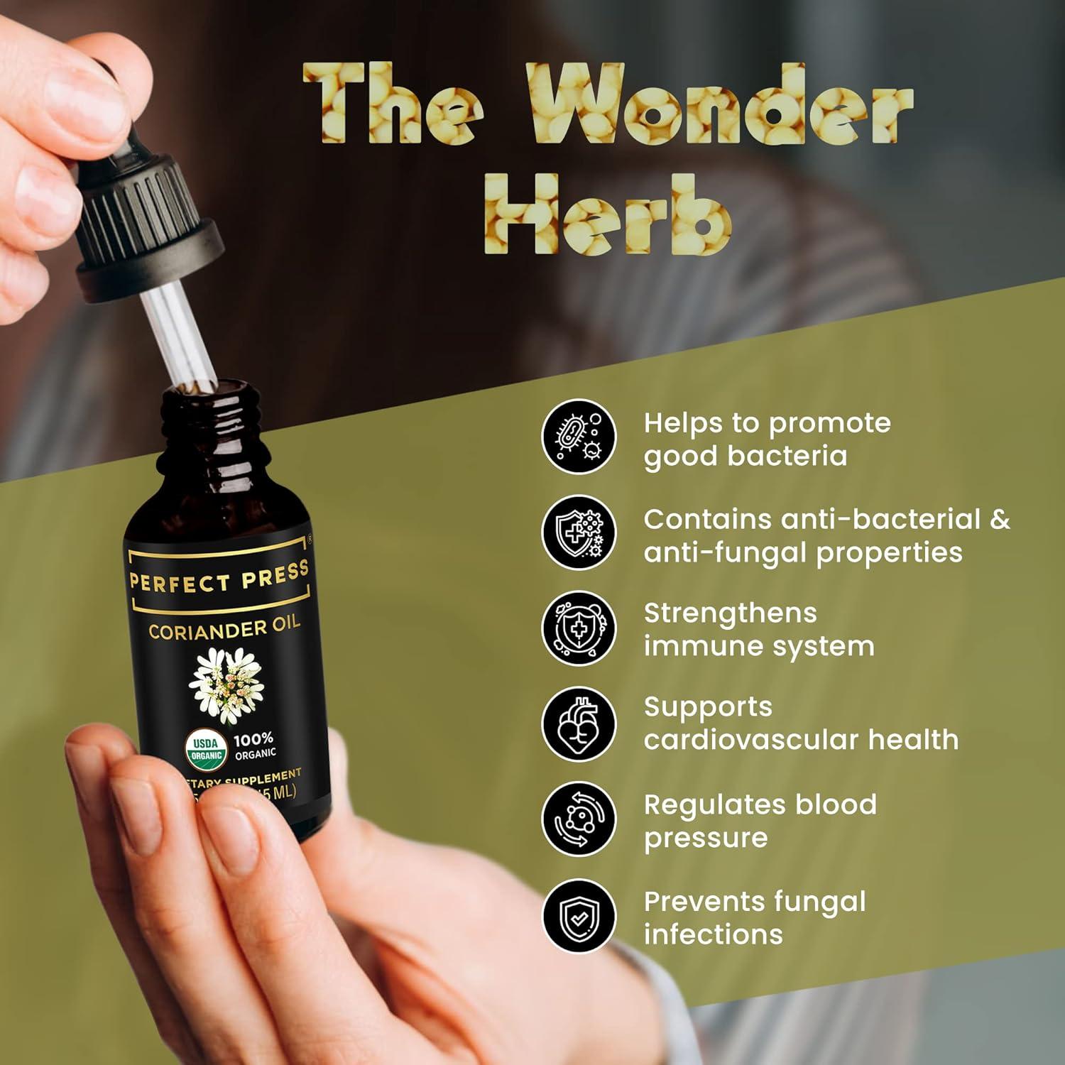 Aceite de Semilla de Cilantro Perfect Press 15ml Prensado en Frío