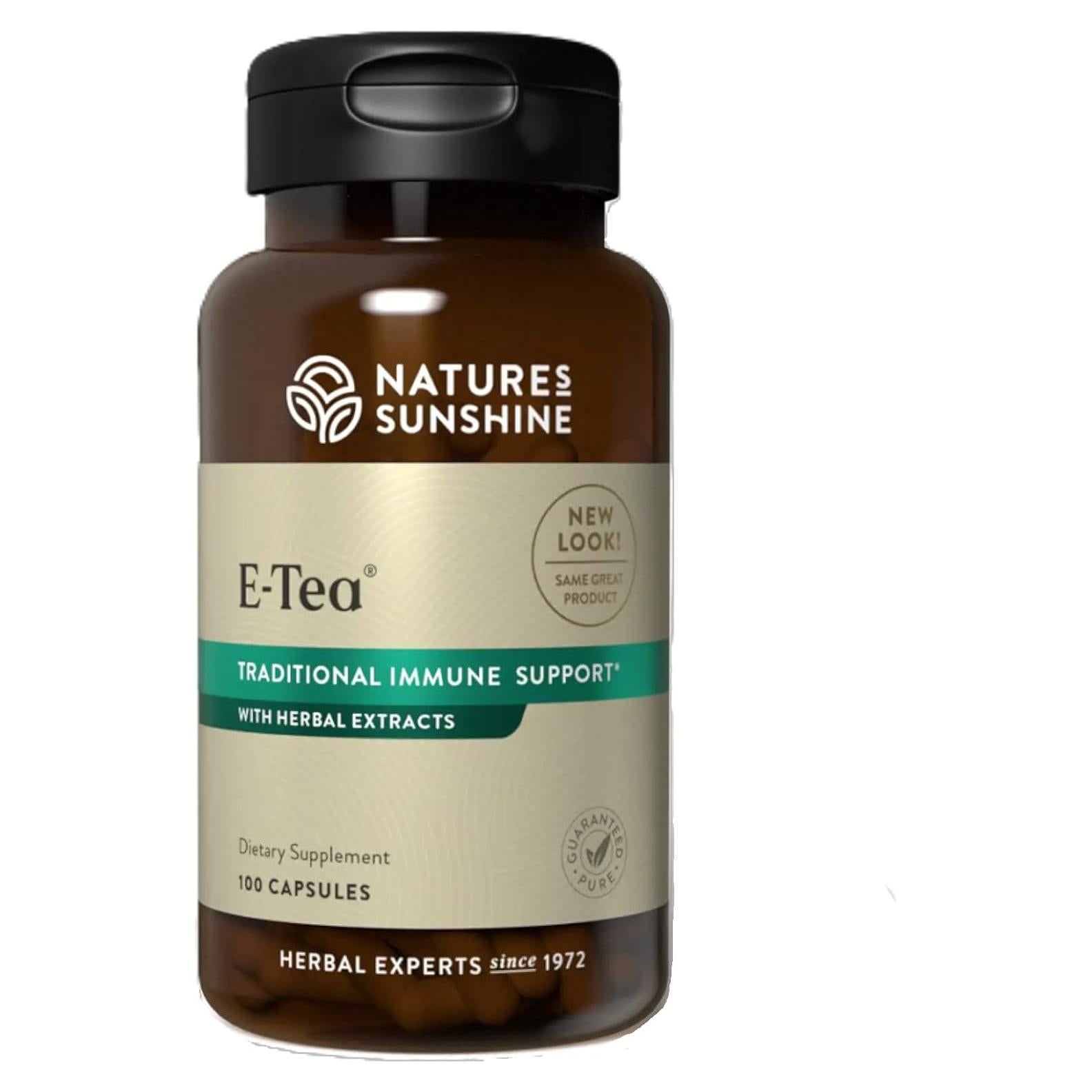 Cápsulas E-Tea Nature's Sunshine 100g - Apoyo Inmunológico