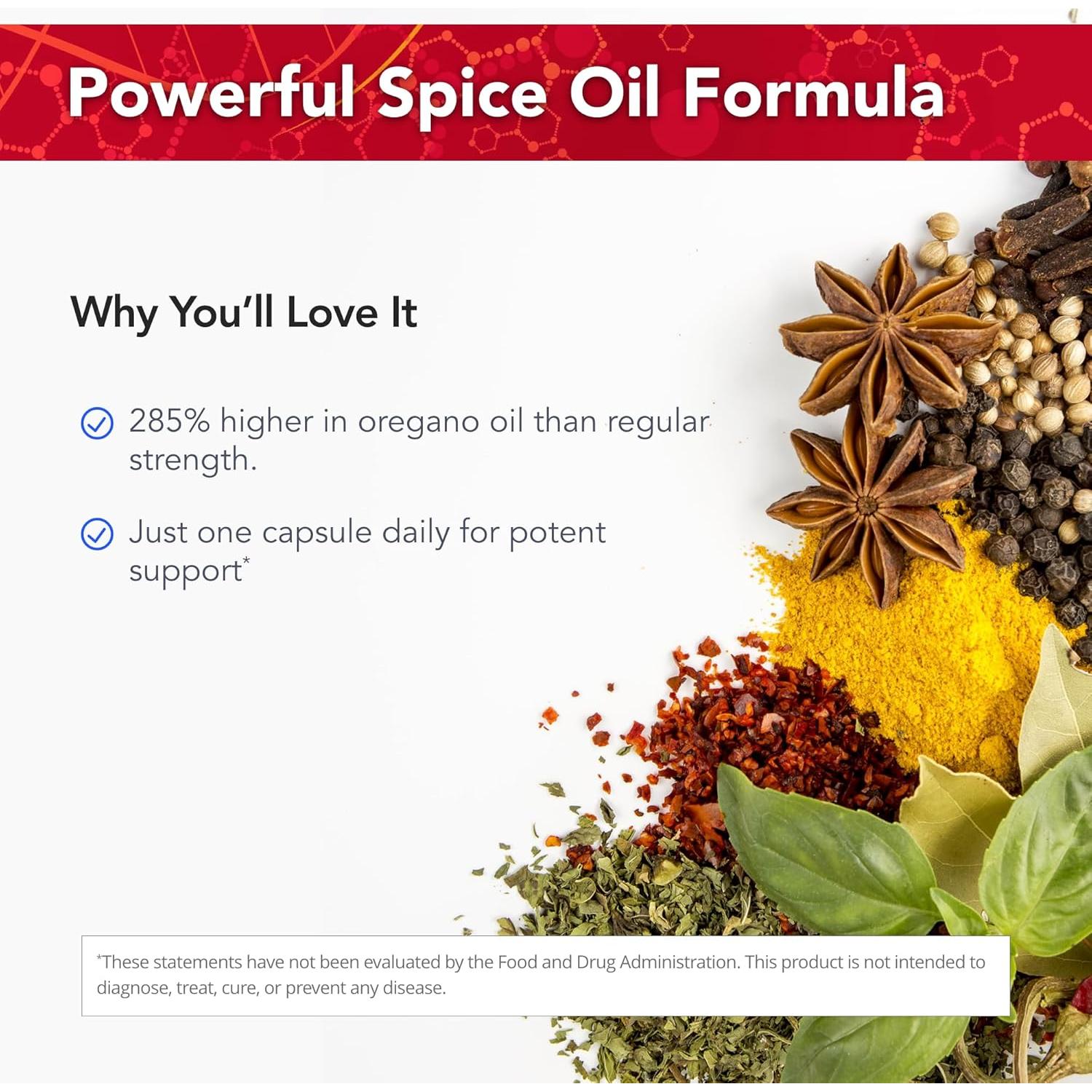 Geles de Orégano Silvestre Fuerza del Médico Extra Fuerte 120 Gelcaps