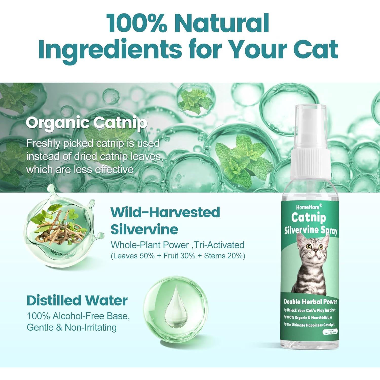 Spray de Hierba Gatera HomeHom con Silvervine 56.7 ml